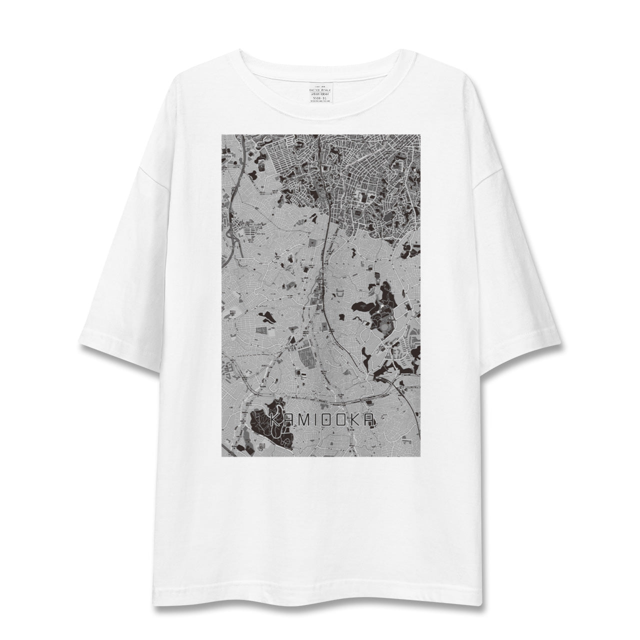 【上大岡(神奈川県)】地図柄ビッグシルエットTシャツ