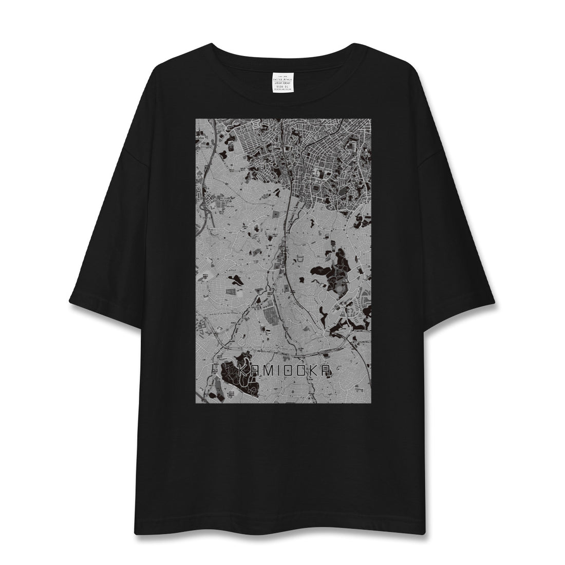 【上大岡(神奈川県)】地図柄ビッグシルエットTシャツ