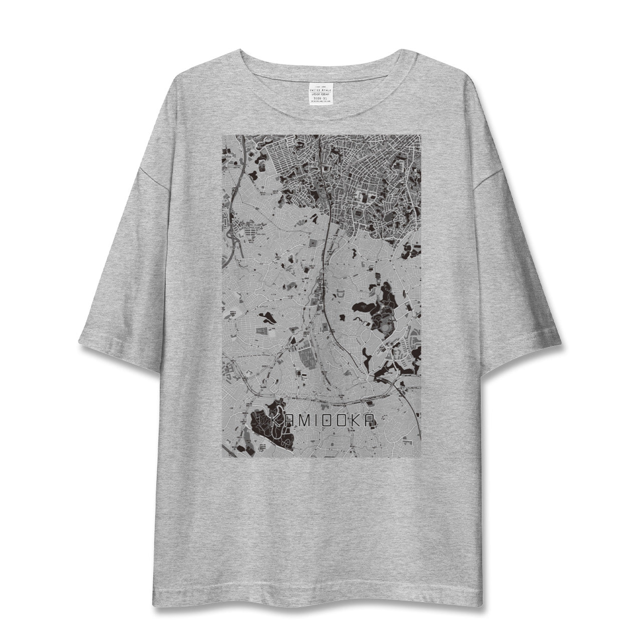 【上大岡(神奈川県)】地図柄ビッグシルエットTシャツ