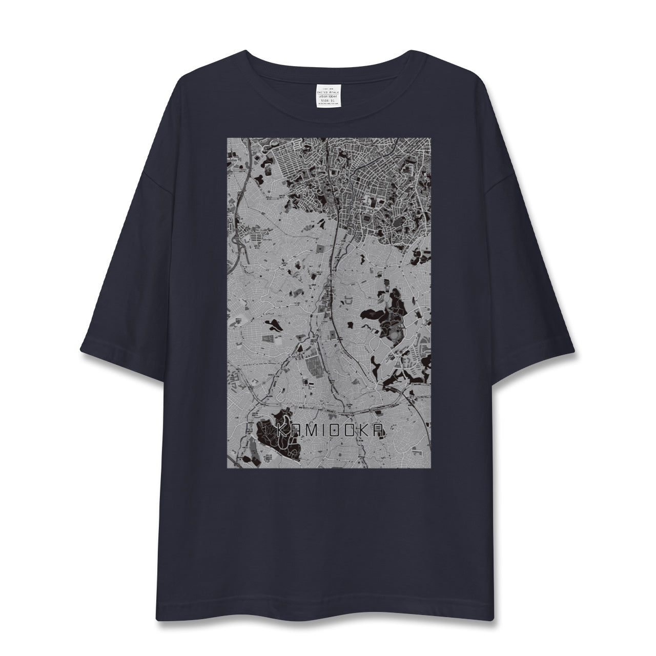 【上大岡(神奈川県)】地図柄ビッグシルエットTシャツ