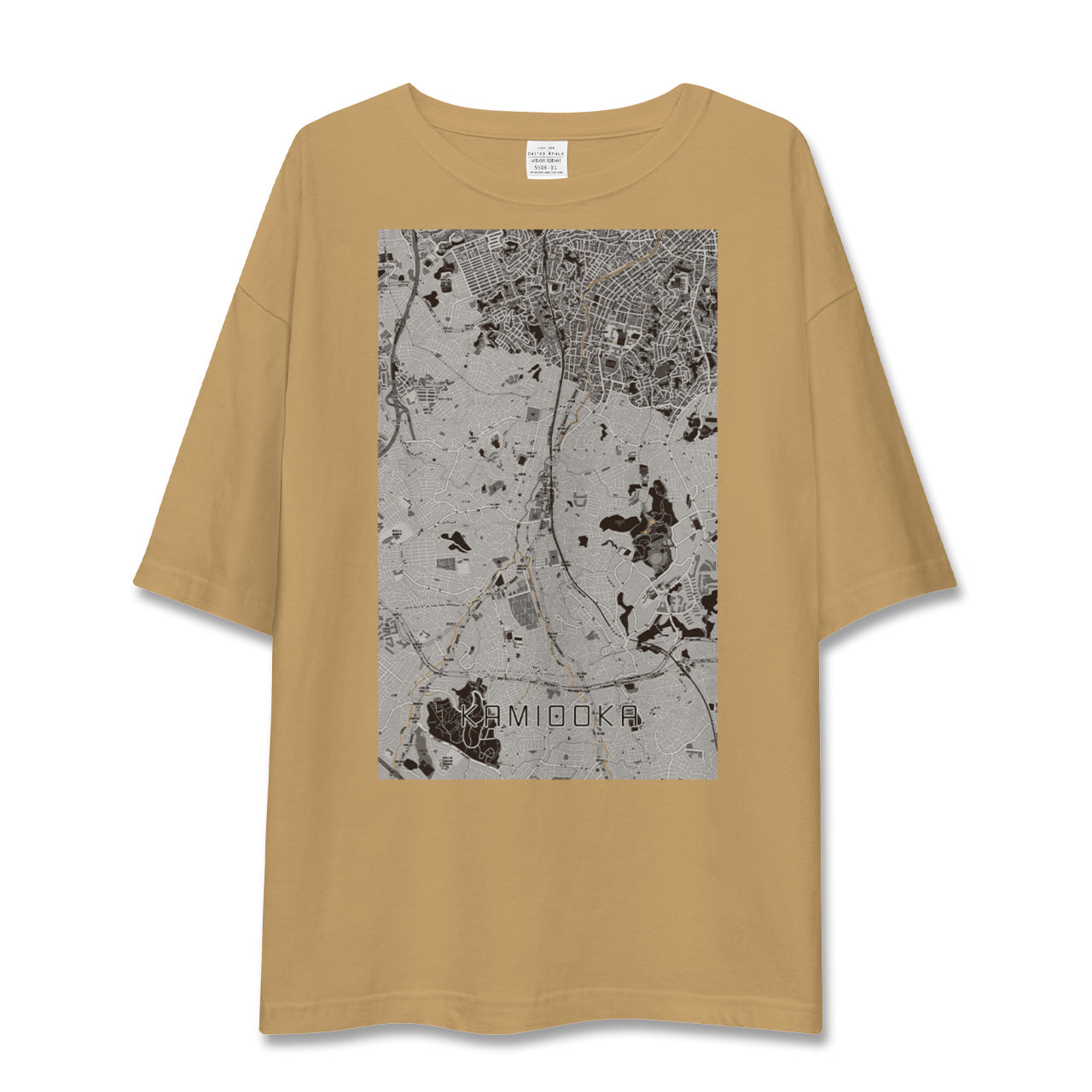 【上大岡(神奈川県)】地図柄ビッグシルエットTシャツ