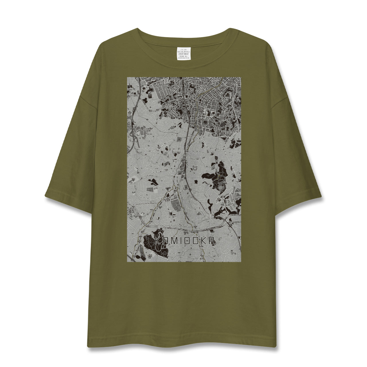 【上大岡(神奈川県)】地図柄ビッグシルエットTシャツ
