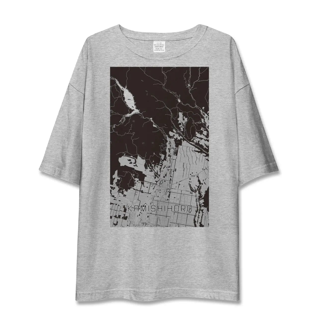 【上士幌(北海道)】地図柄ビッグシルエットTシャツ