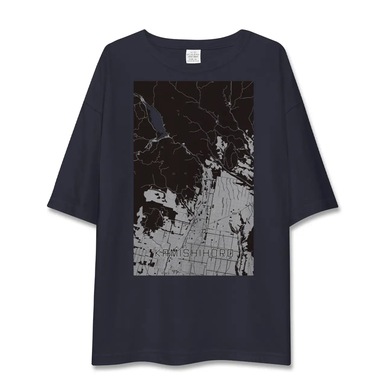 【上士幌(北海道)】地図柄ビッグシルエットTシャツ