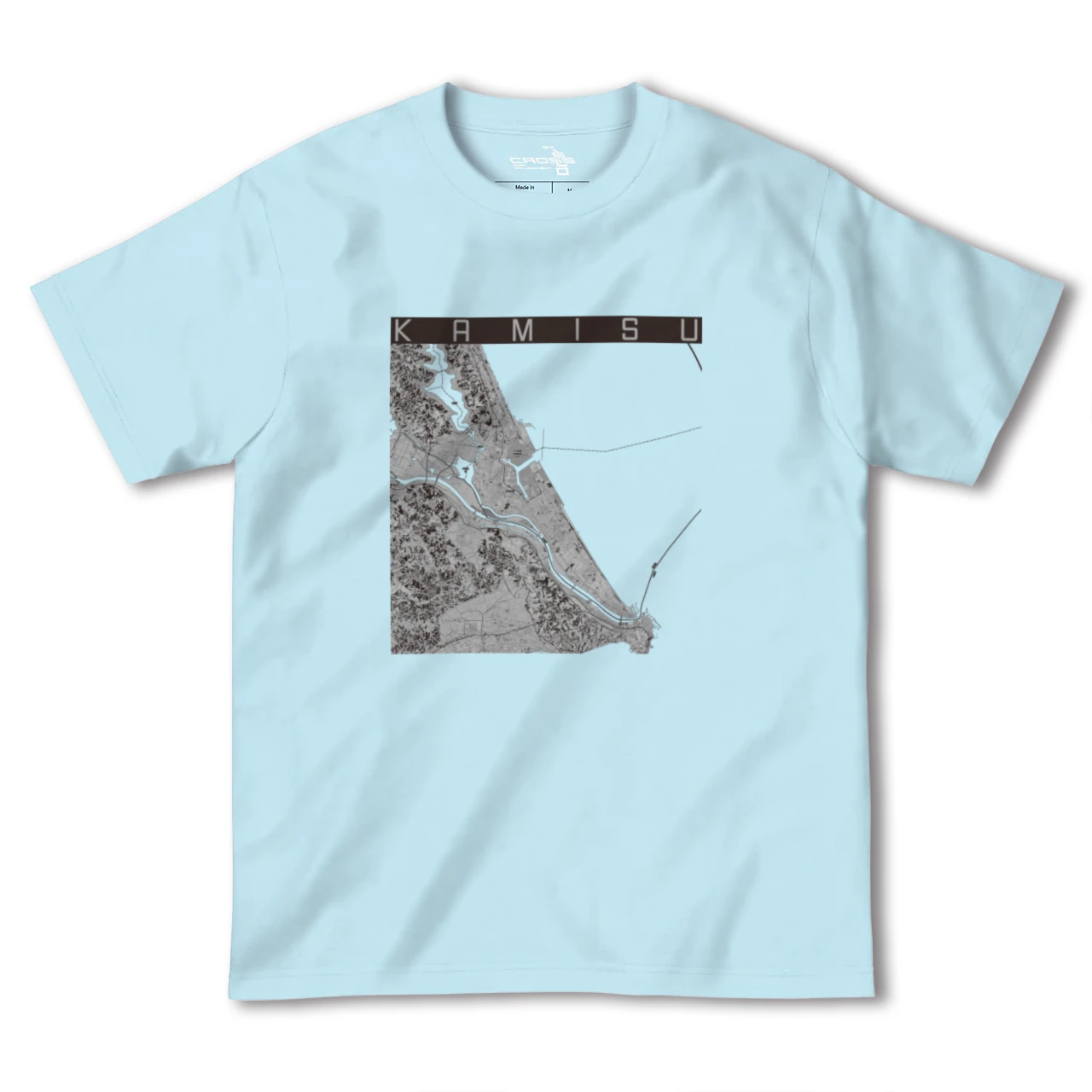【神栖2(茨城県)】地図柄ヘビーウェイトTシャツ