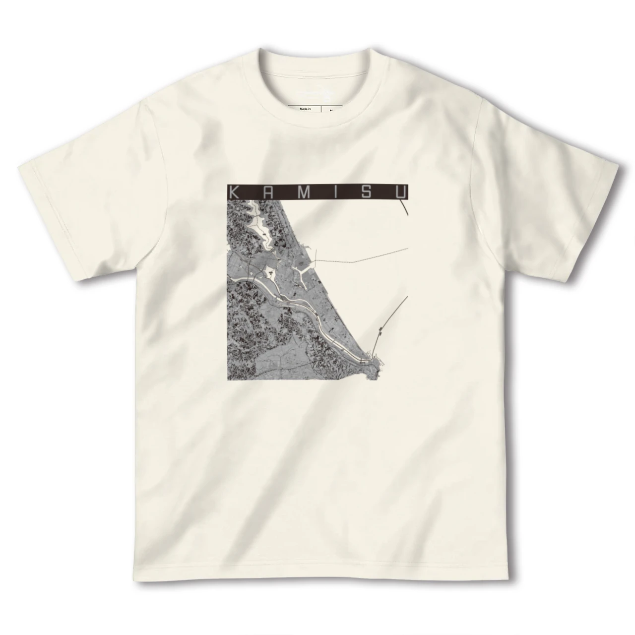 【神栖2(茨城県)】地図柄ヘビーウェイトTシャツ