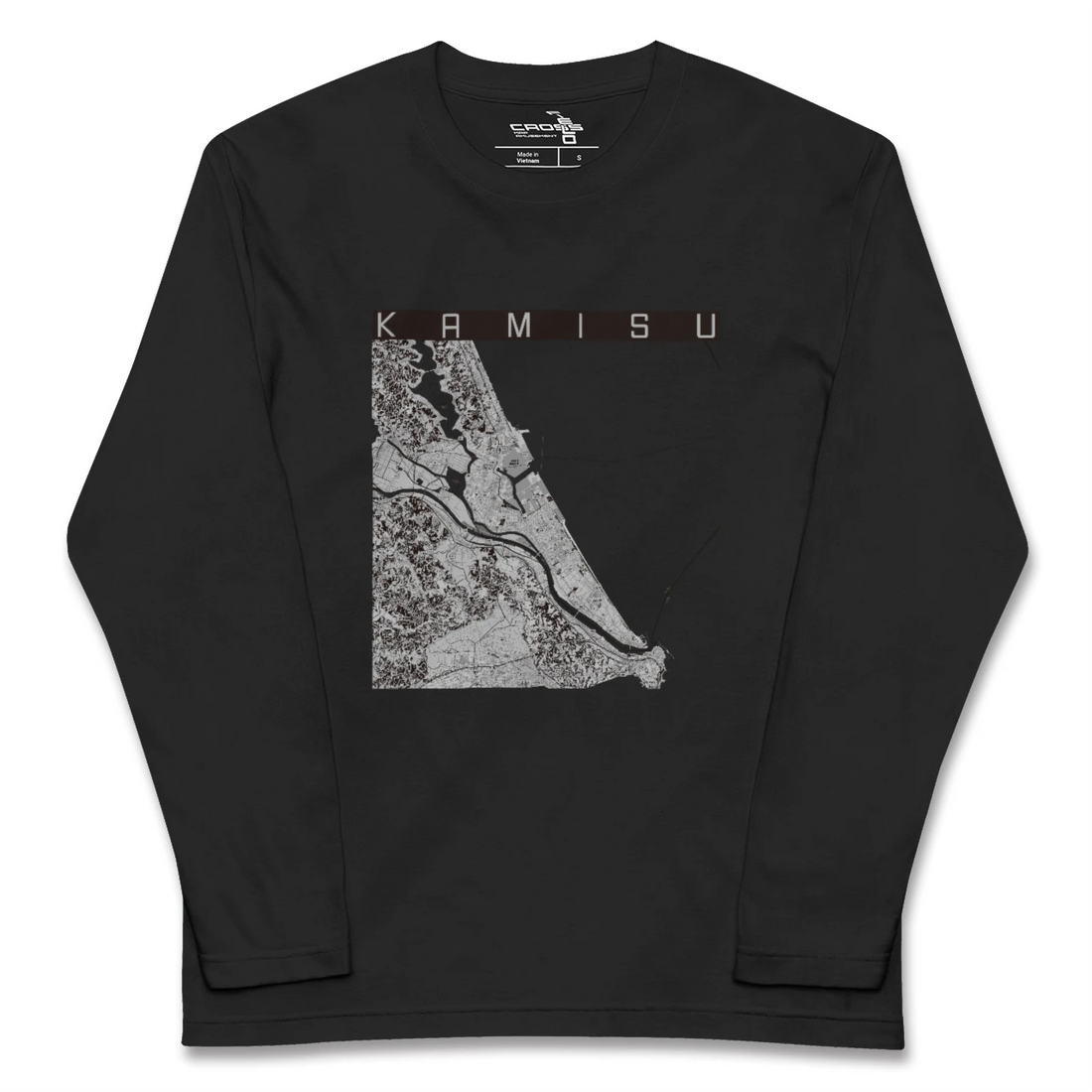 【神栖2(茨城県)】地図柄ロングスリーブTシャツ