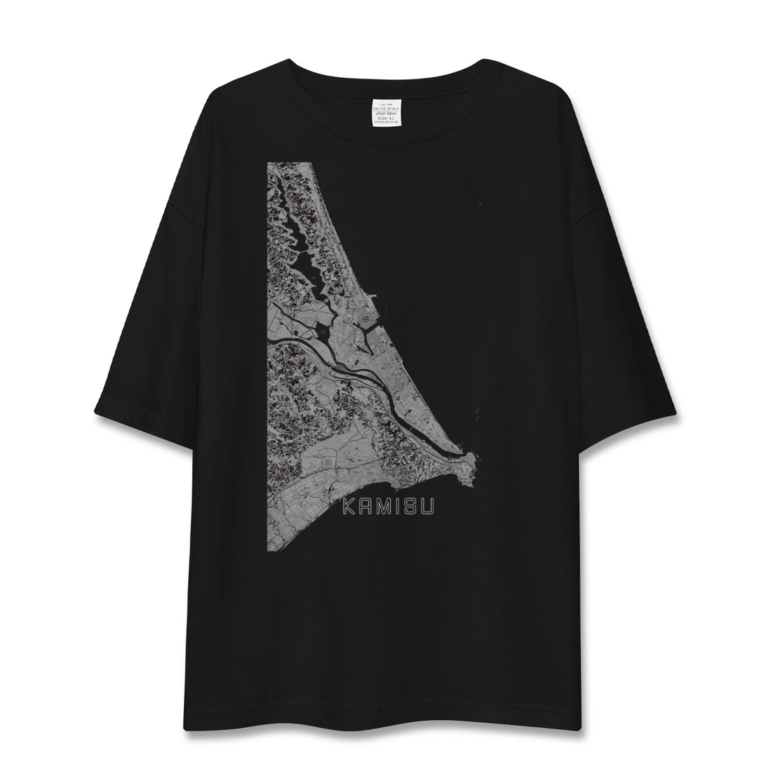 【神栖2(茨城県)】地図柄ビッグシルエットTシャツ