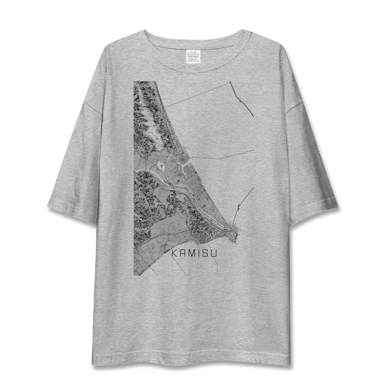 【神栖2(茨城県)】地図柄ビッグシルエットTシャツ
