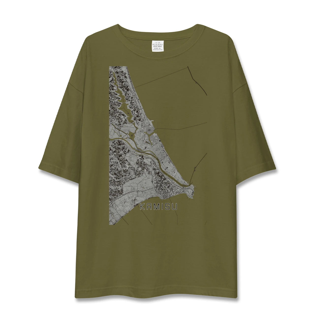 【神栖2(茨城県)】地図柄ビッグシルエットTシャツ