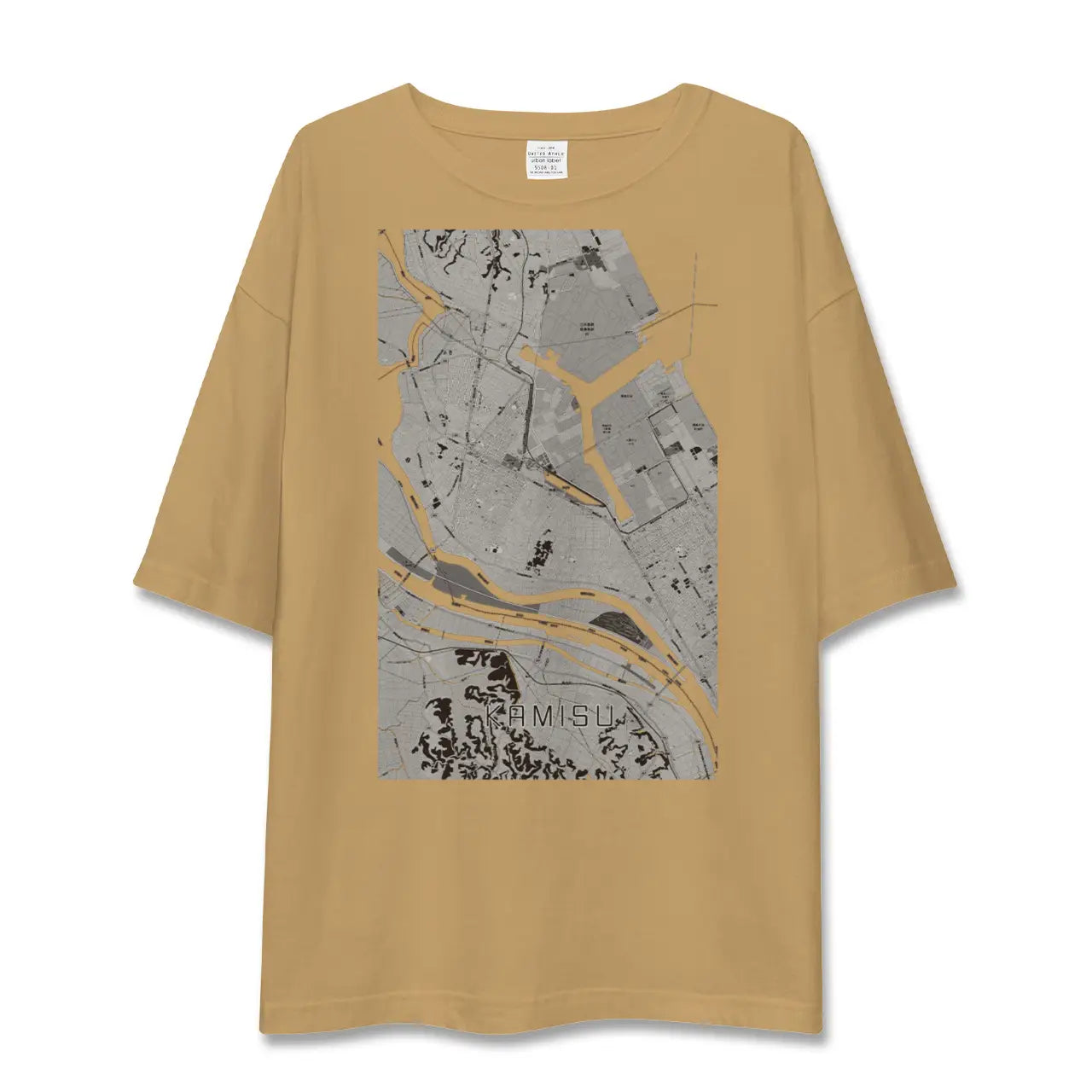 【神栖(茨城県)】地図柄ビッグシルエットTシャツ