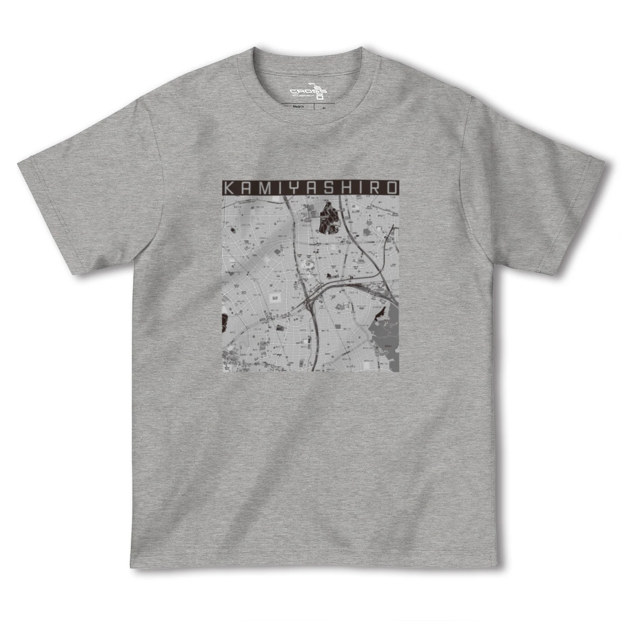 【上社(愛知県)】地図柄ヘビーウェイトTシャツ