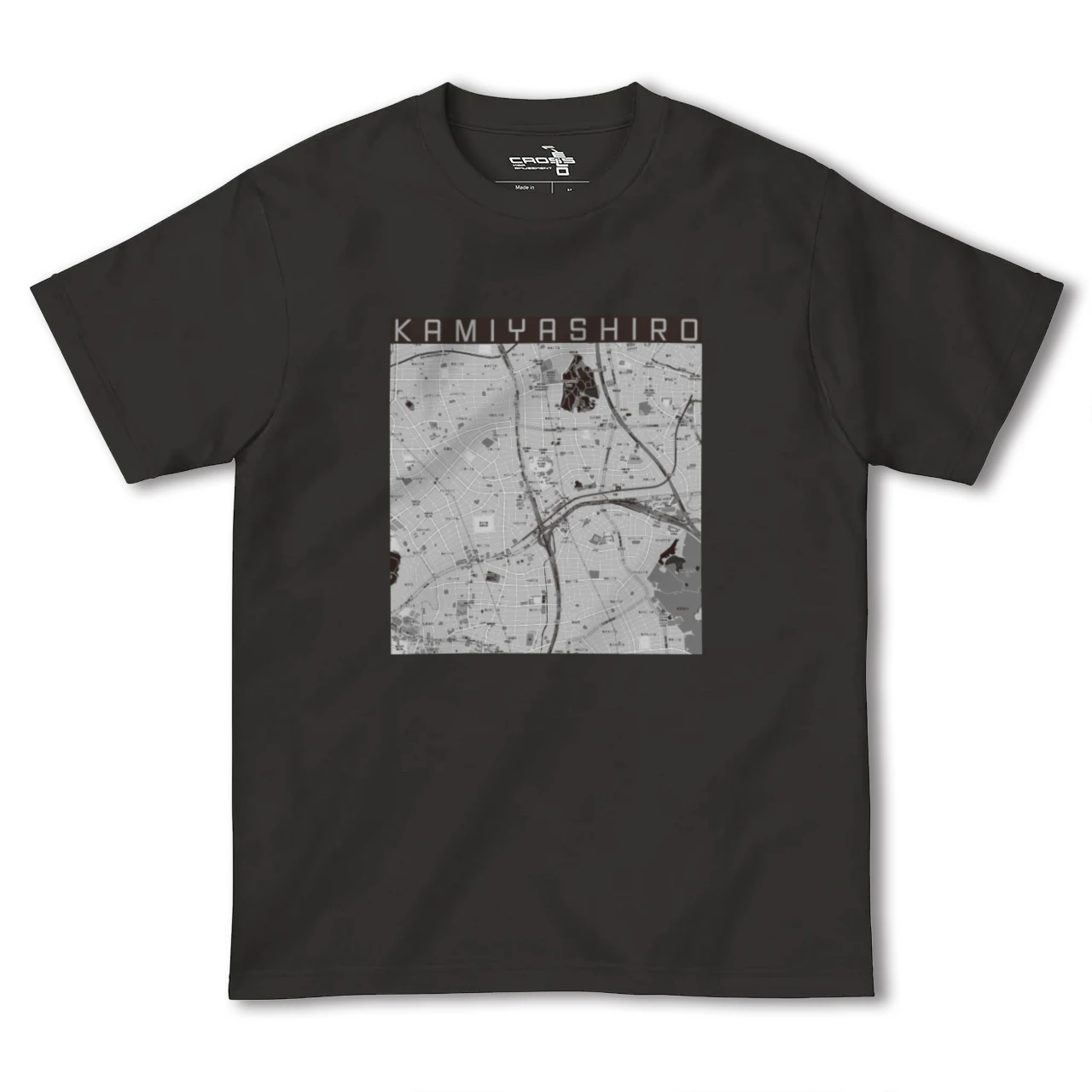 【上社(愛知県)】地図柄ヘビーウェイトTシャツ