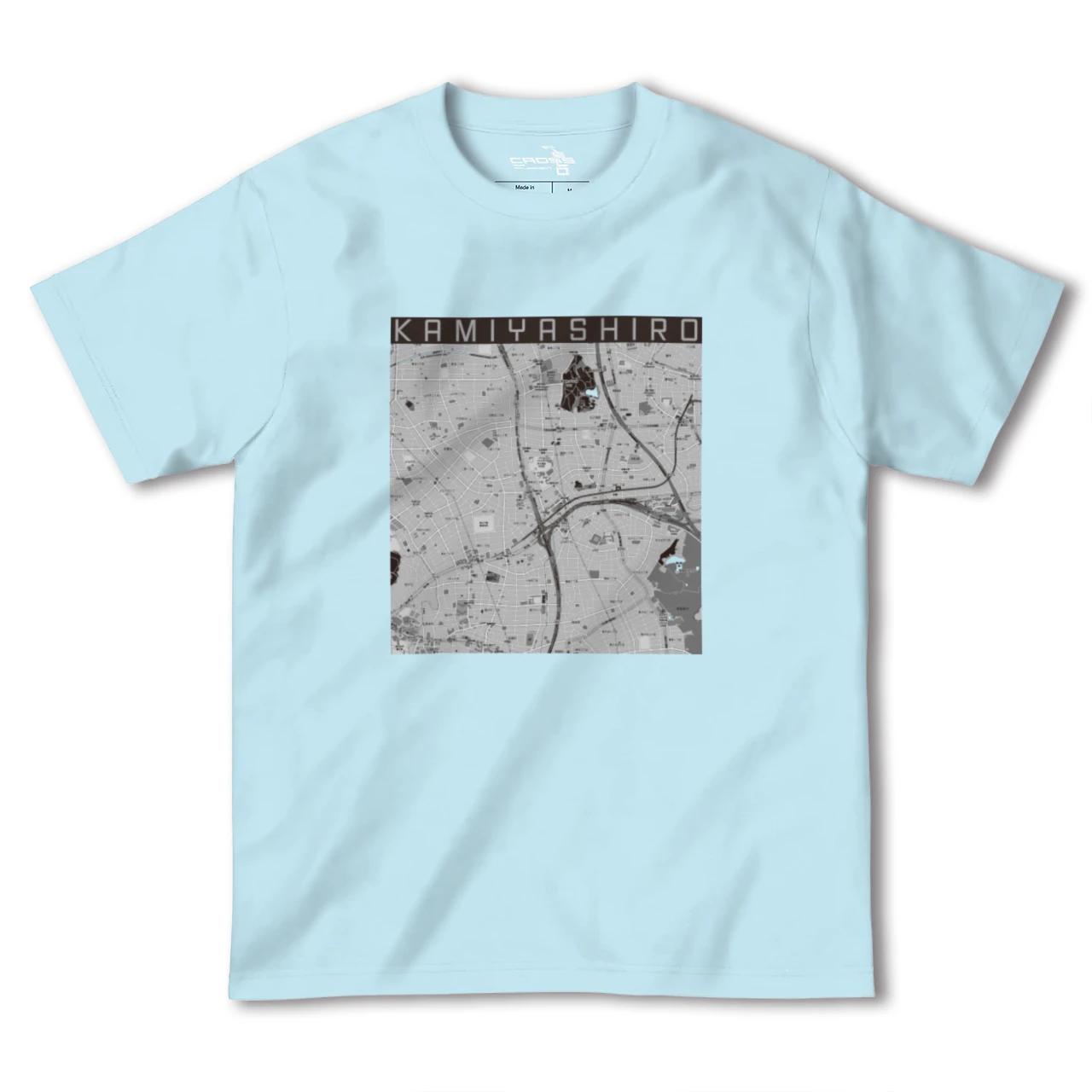 【上社(愛知県)】地図柄ヘビーウェイトTシャツ