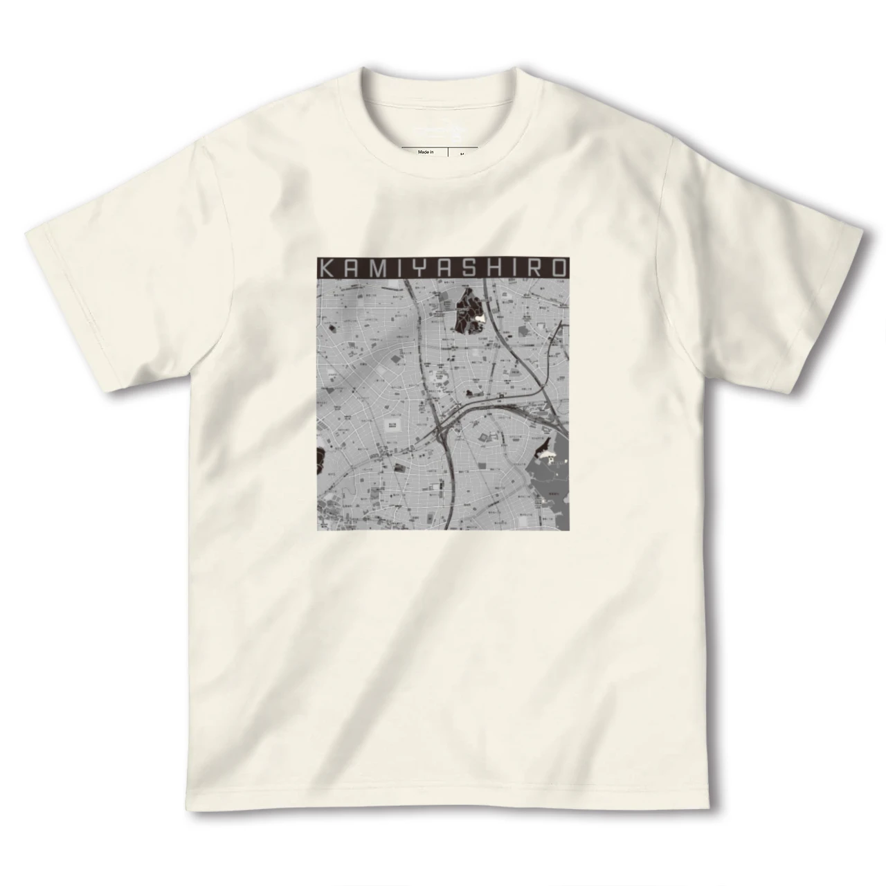 【上社(愛知県)】地図柄ヘビーウェイトTシャツ