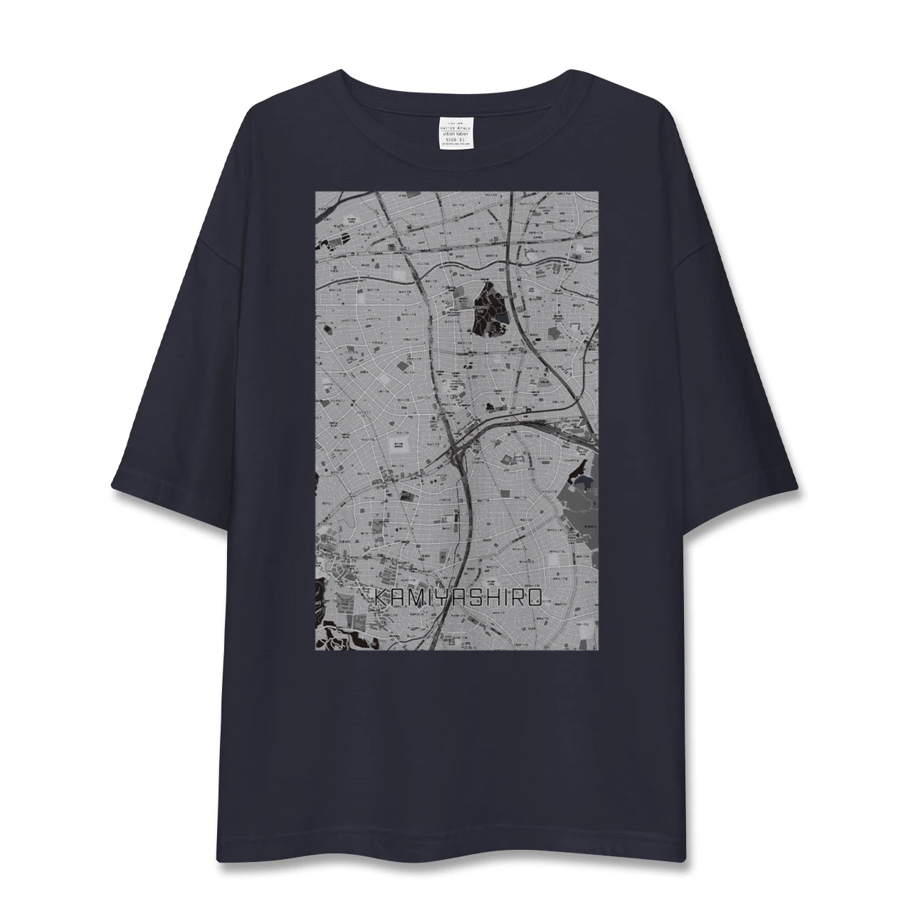 【上社(愛知県)】地図柄ビッグシルエットTシャツ