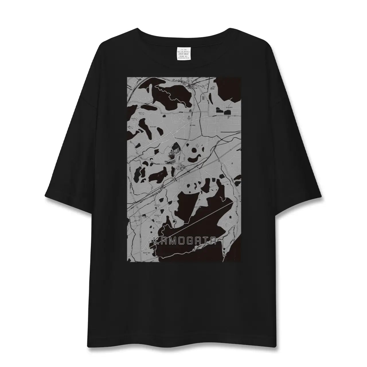 【鴨方(岡山県)】地図柄ビッグシルエットTシャツ