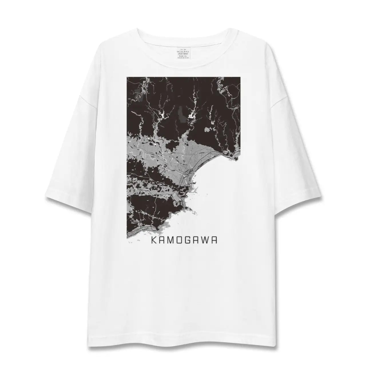 【鴨川(千葉県)】地図柄ビッグシルエットTシャツ