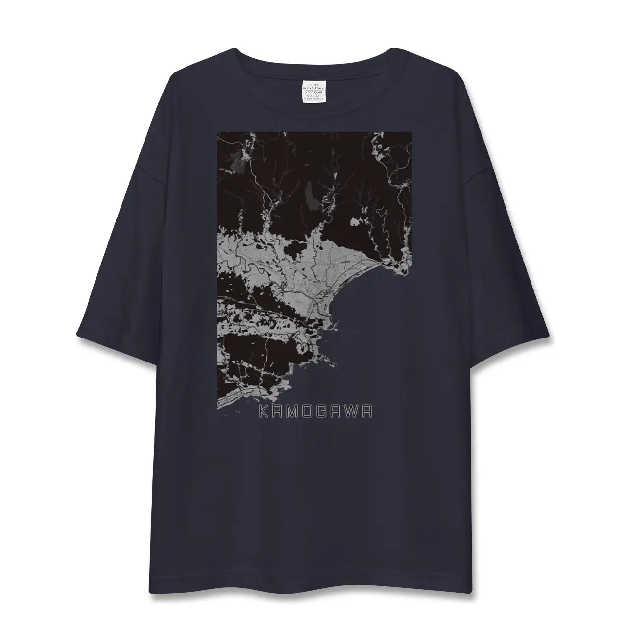 【鴨川(千葉県)】地図柄ビッグシルエットTシャツ
