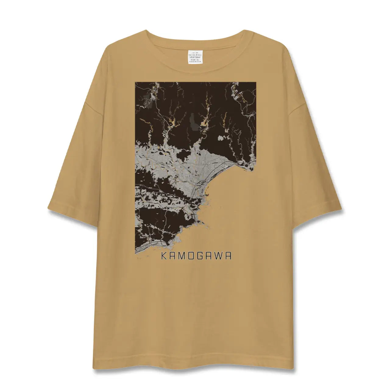 【鴨川(千葉県)】地図柄ビッグシルエットTシャツ