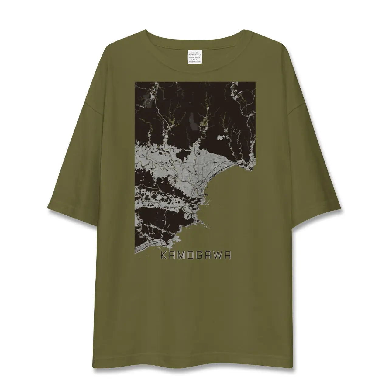 【鴨川(千葉県)】地図柄ビッグシルエットTシャツ