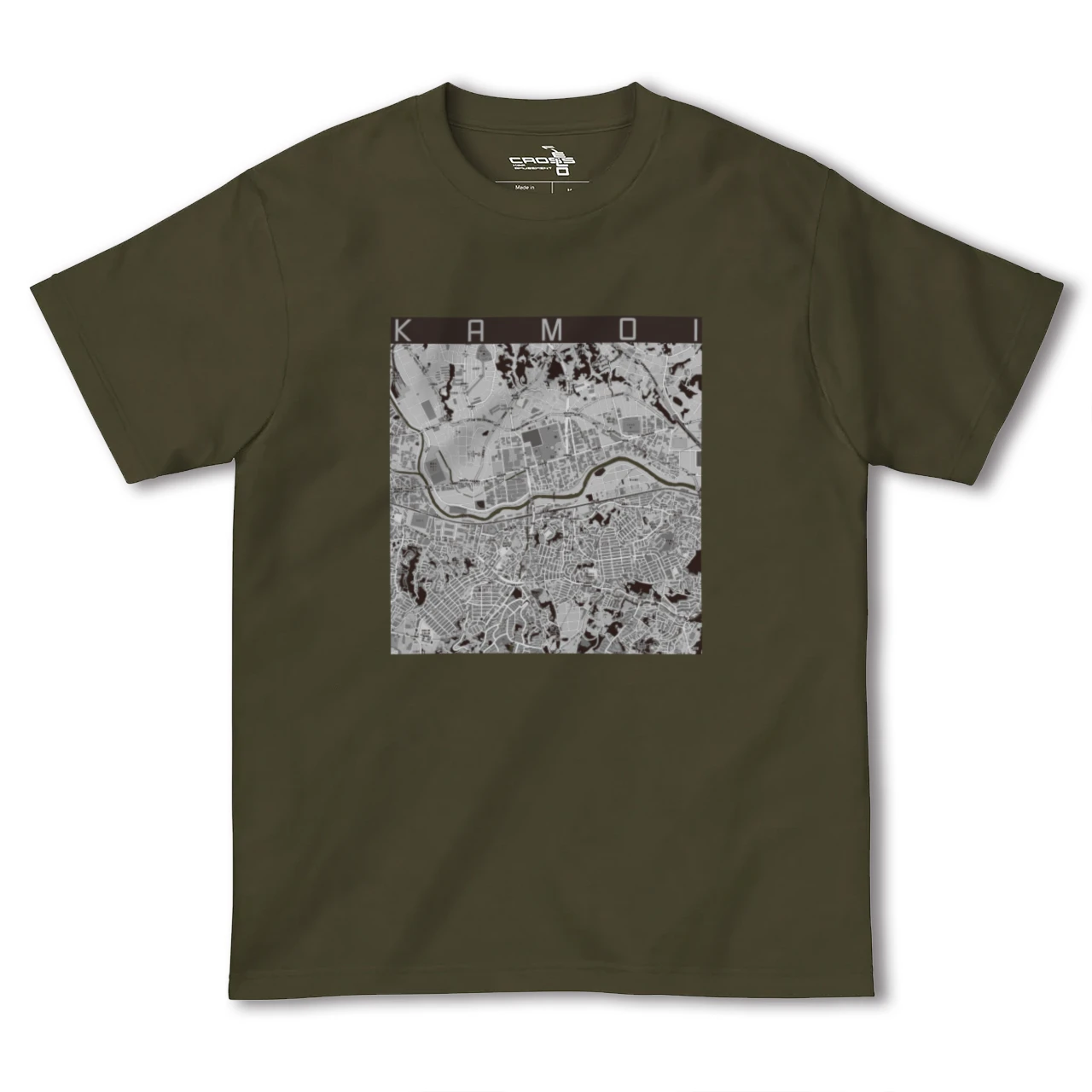 【鴨居(神奈川県)】地図柄ヘビーウェイトTシャツ