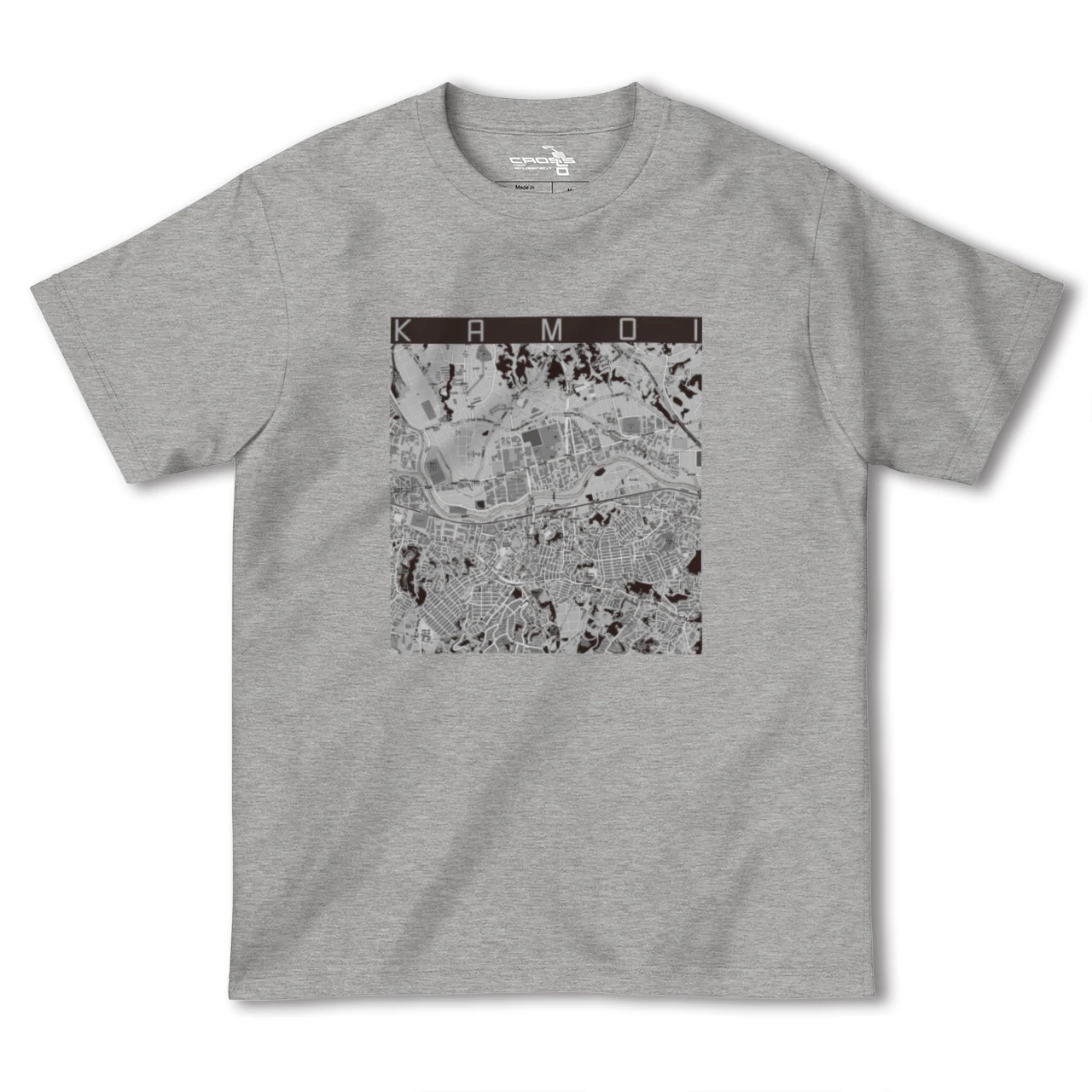 【鴨居(神奈川県)】地図柄ヘビーウェイトTシャツ