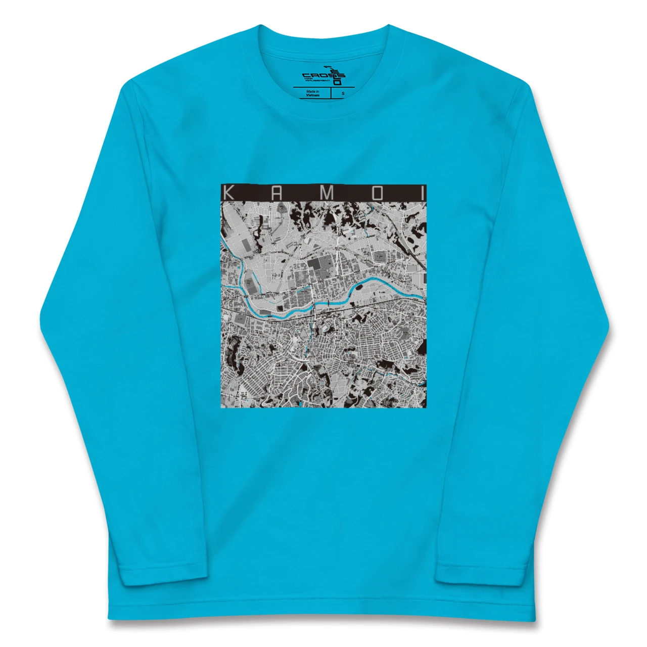 【鴨居(神奈川県)】地図柄ロングスリーブTシャツ