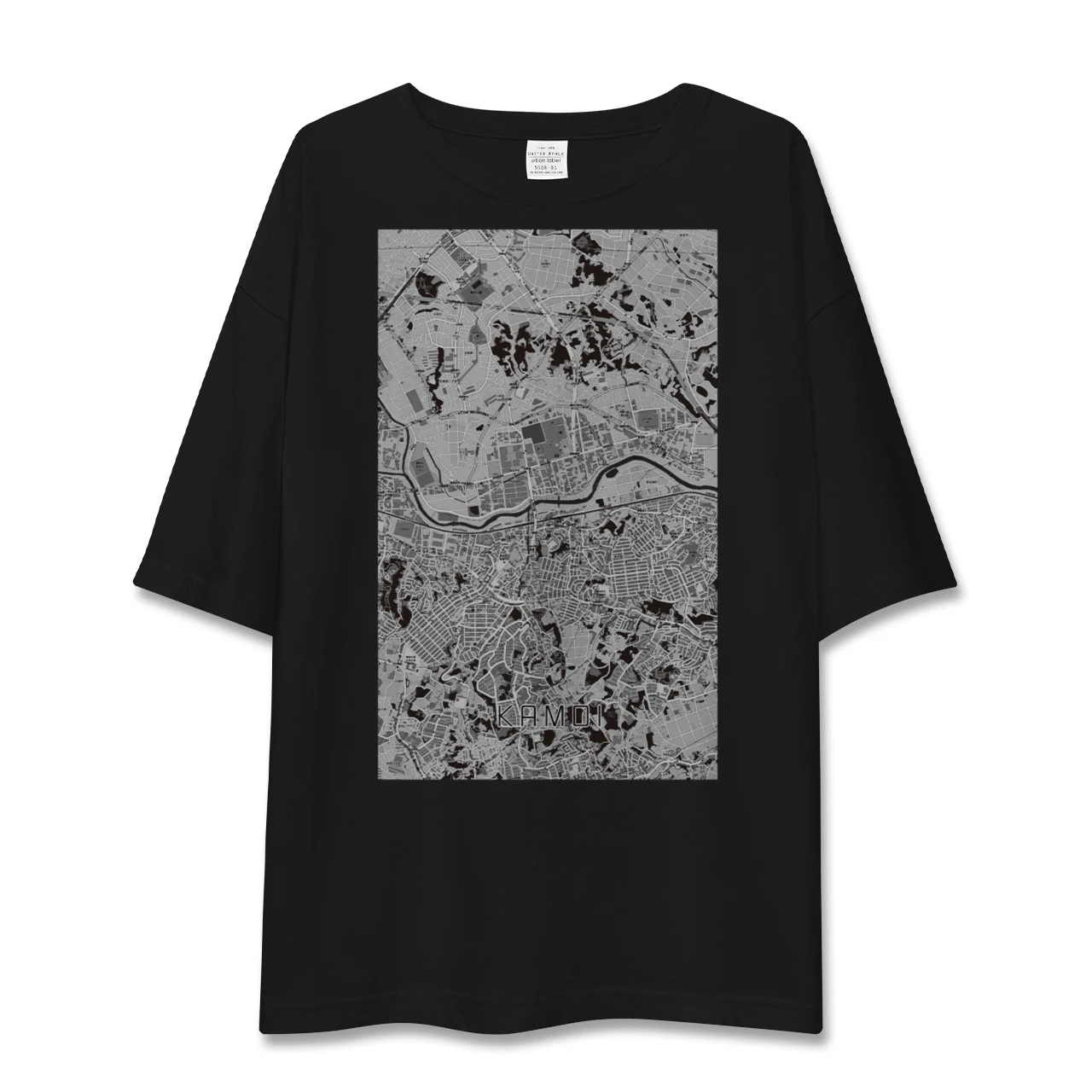 【鴨居(神奈川県)】地図柄ビッグシルエットTシャツ