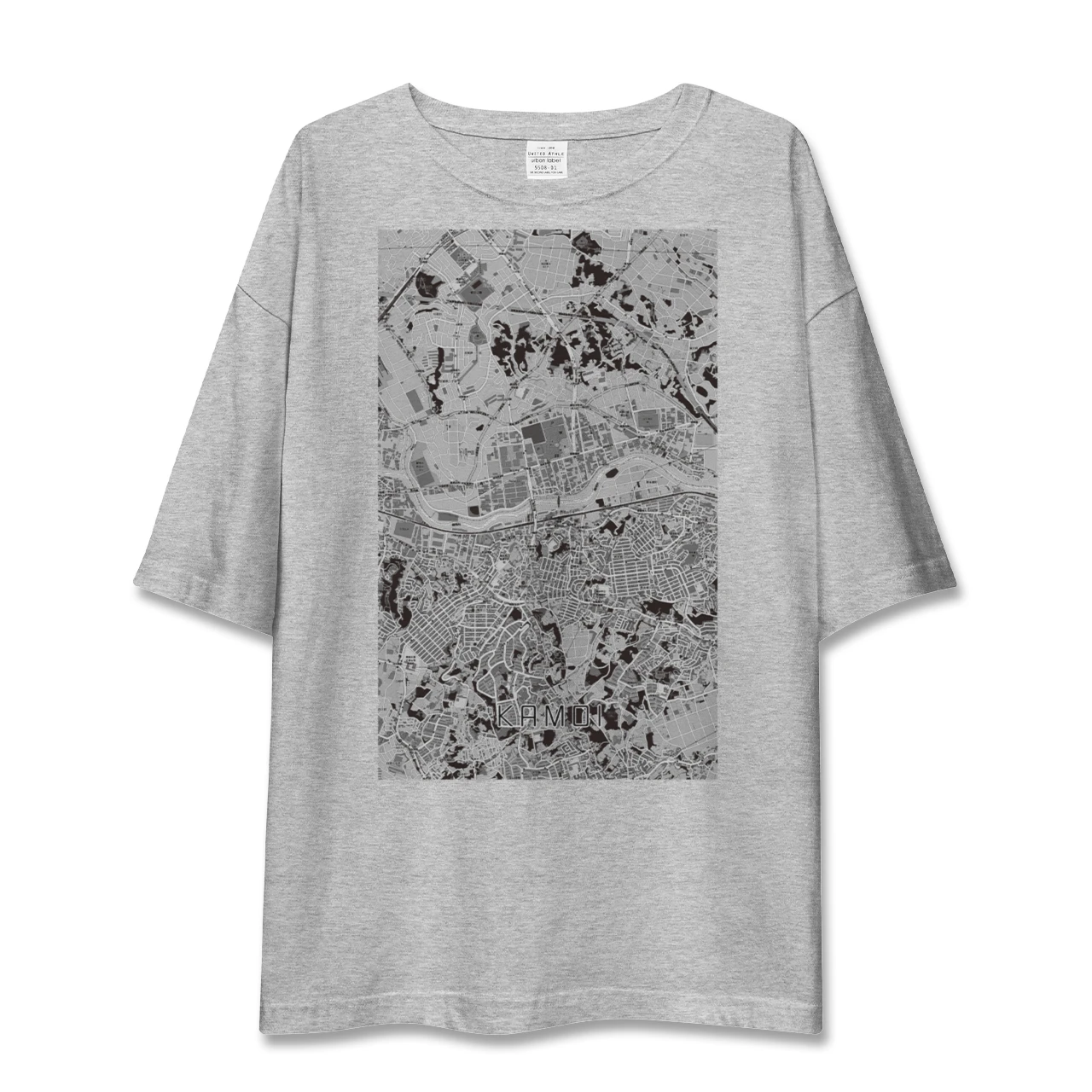 【鴨居(神奈川県)】地図柄ビッグシルエットTシャツ
