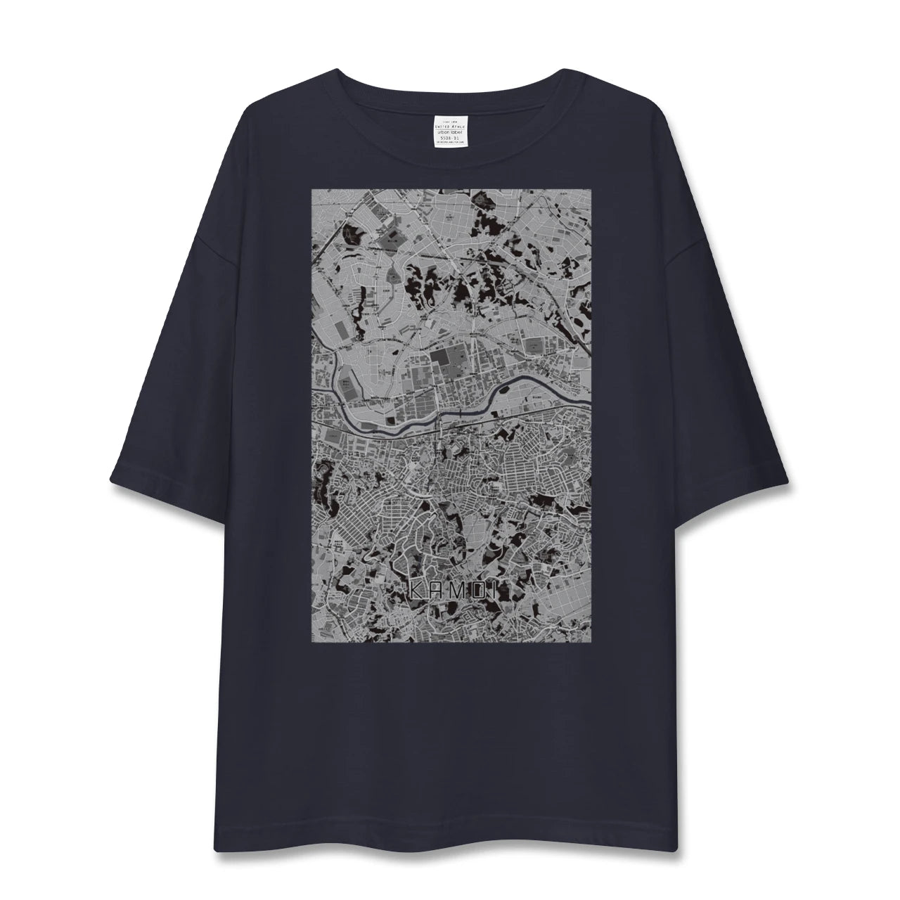 【鴨居(神奈川県)】地図柄ビッグシルエットTシャツ