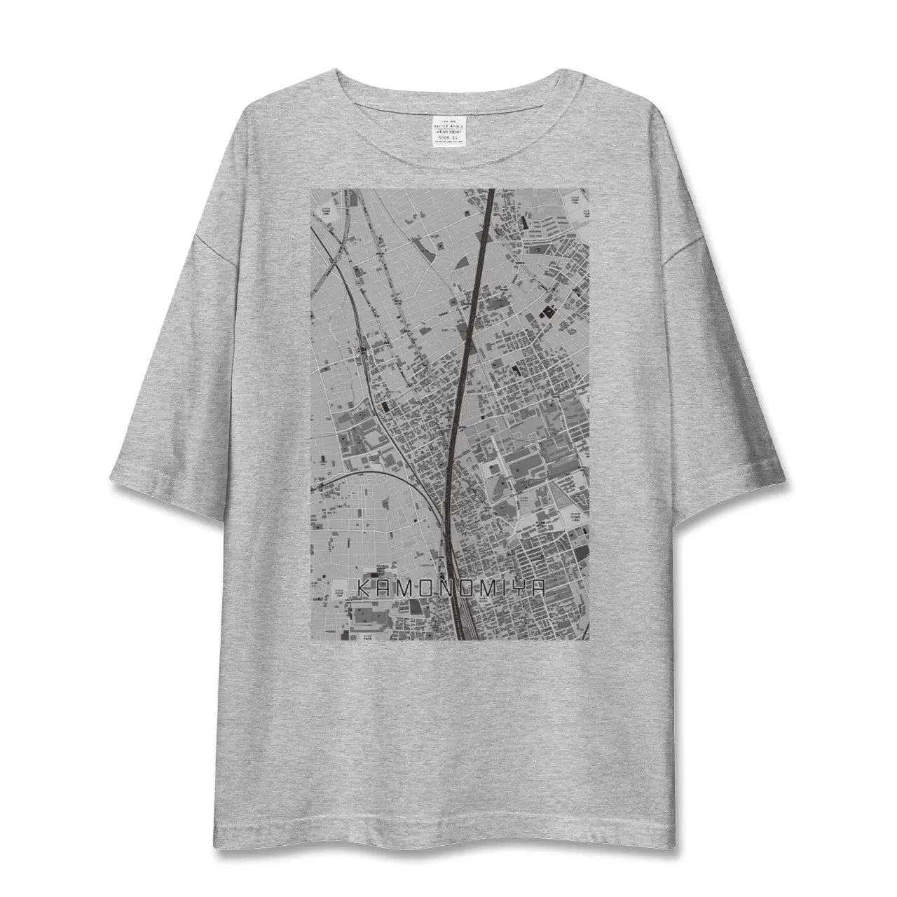 【加茂宮(埼玉県)】地図柄ビッグシルエットTシャツ
