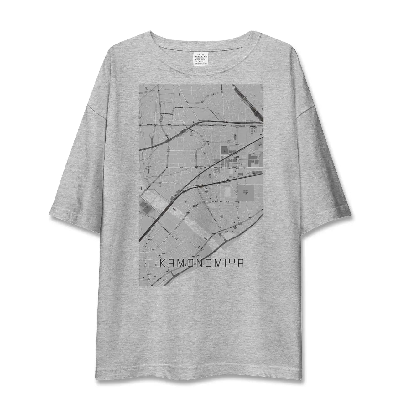 【鴨宮(神奈川県)】地図柄ビッグシルエットTシャツ