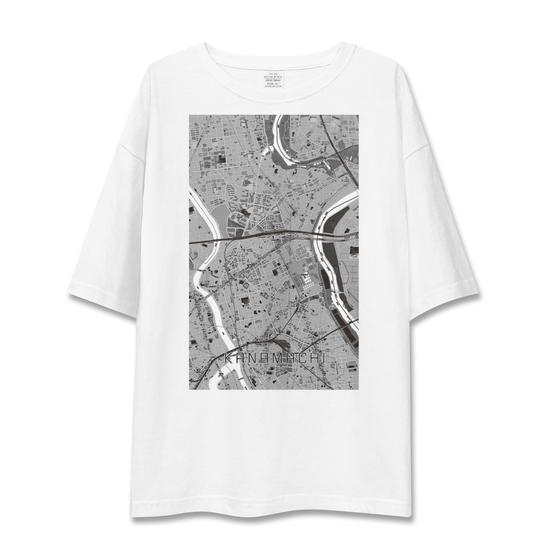 【金町(東京都)】地図柄ビッグシルエットTシャツ