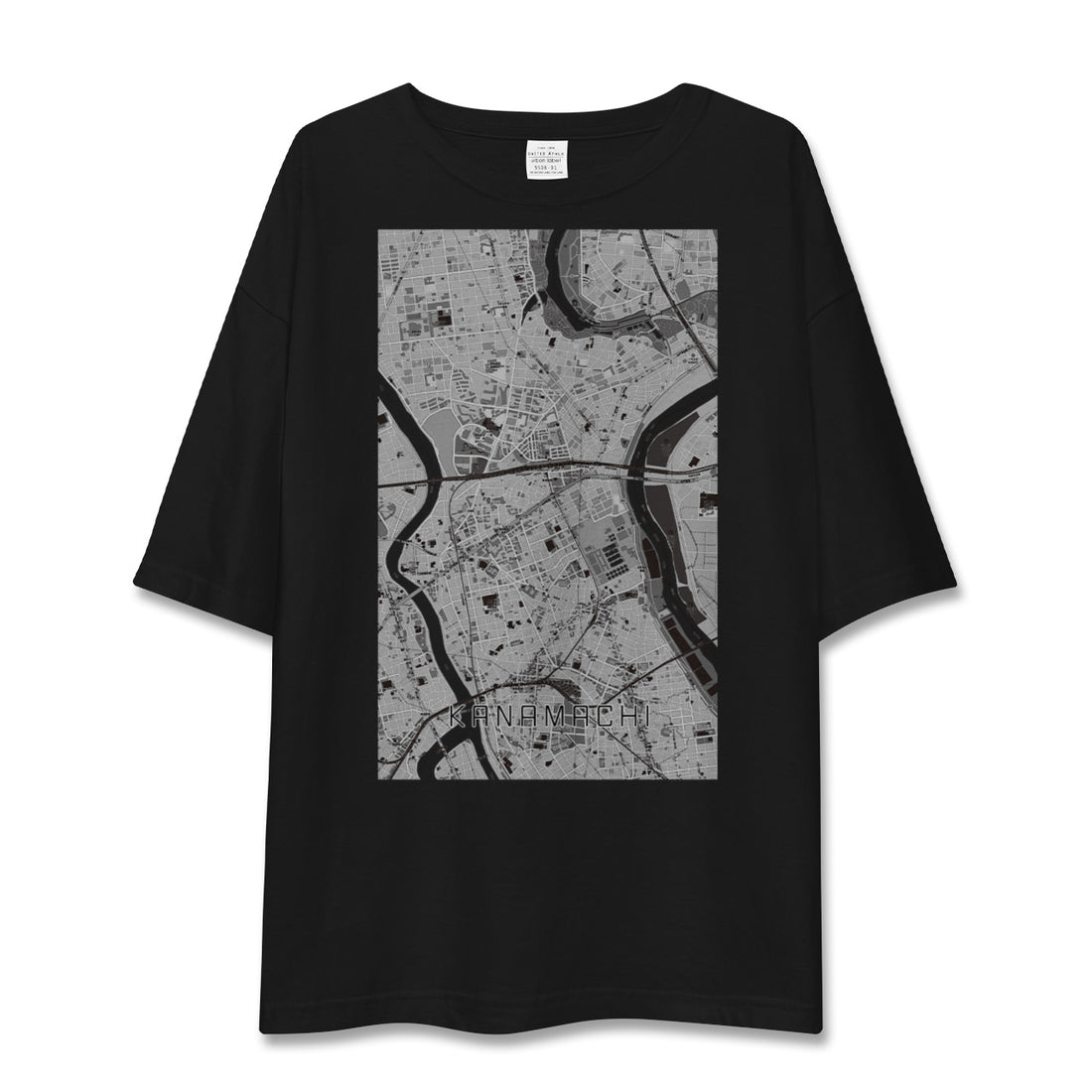 【金町(東京都)】地図柄ビッグシルエットTシャツ