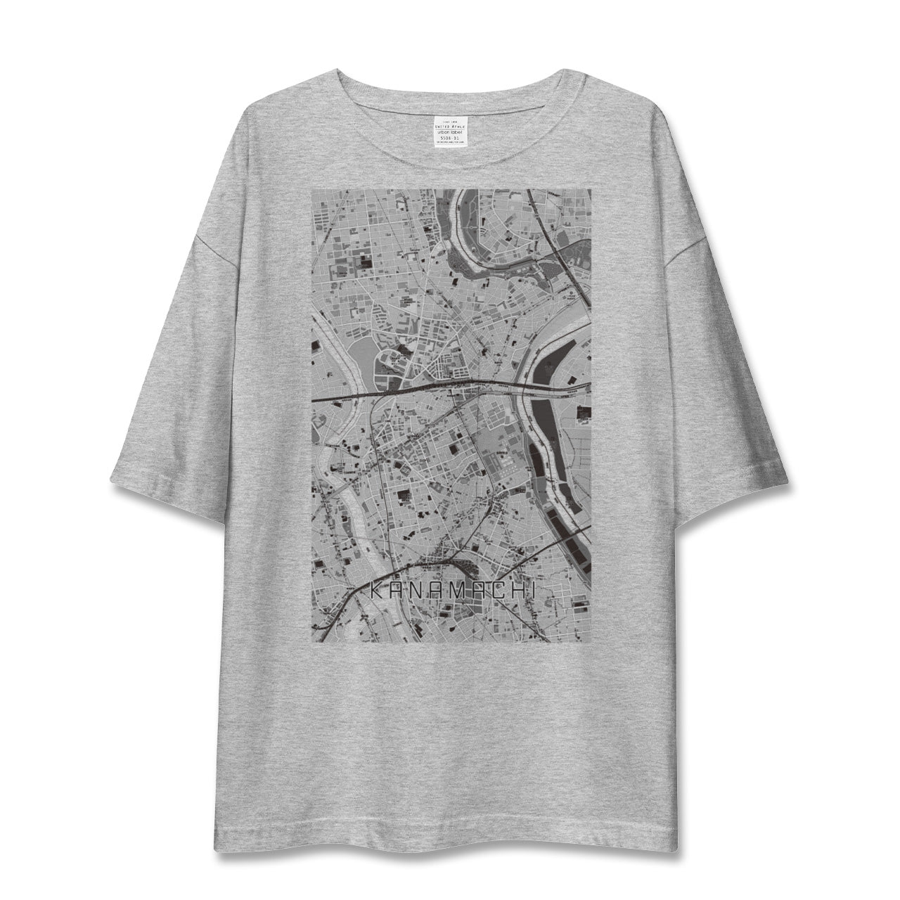 【金町(東京都)】地図柄ビッグシルエットTシャツ