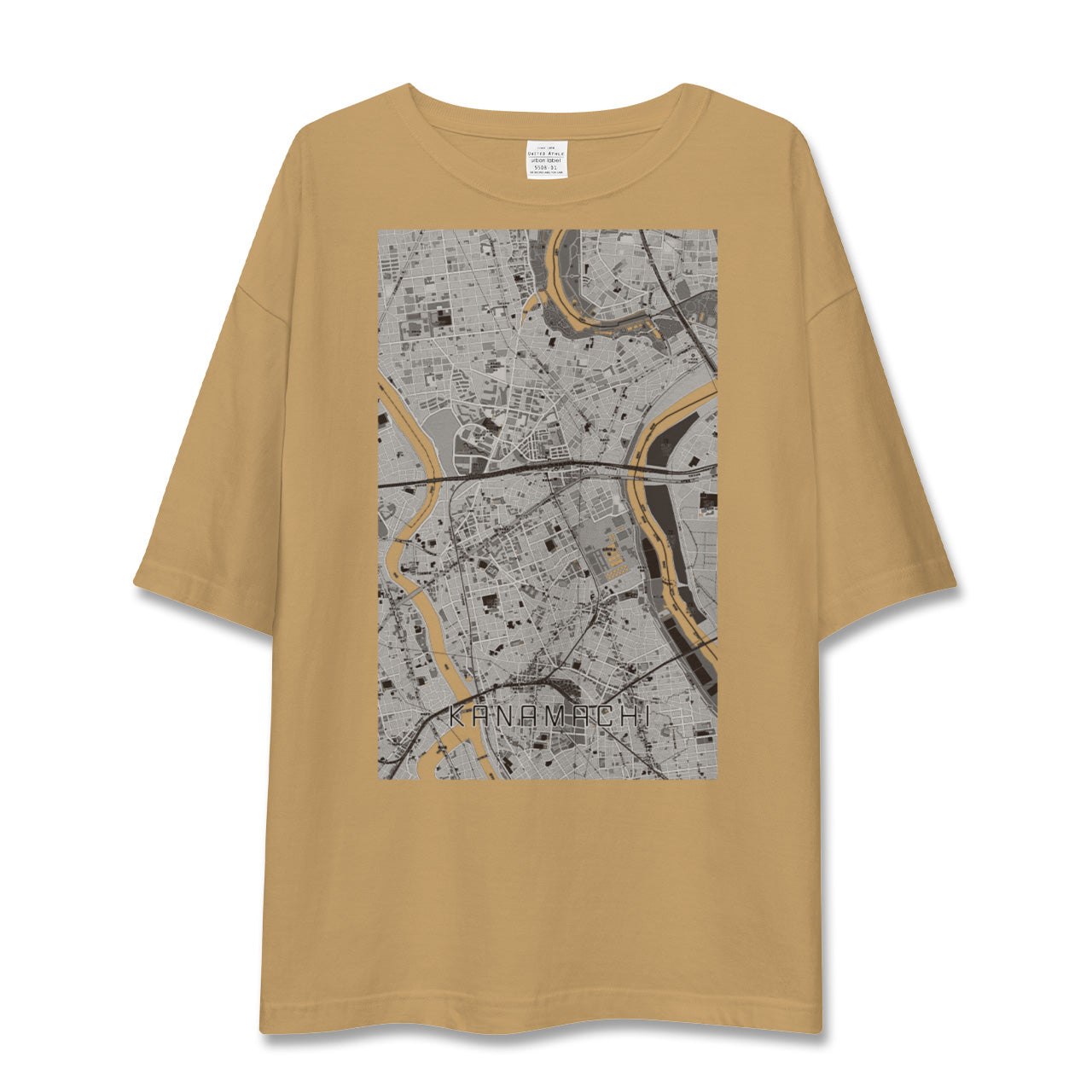 【金町(東京都)】地図柄ビッグシルエットTシャツ