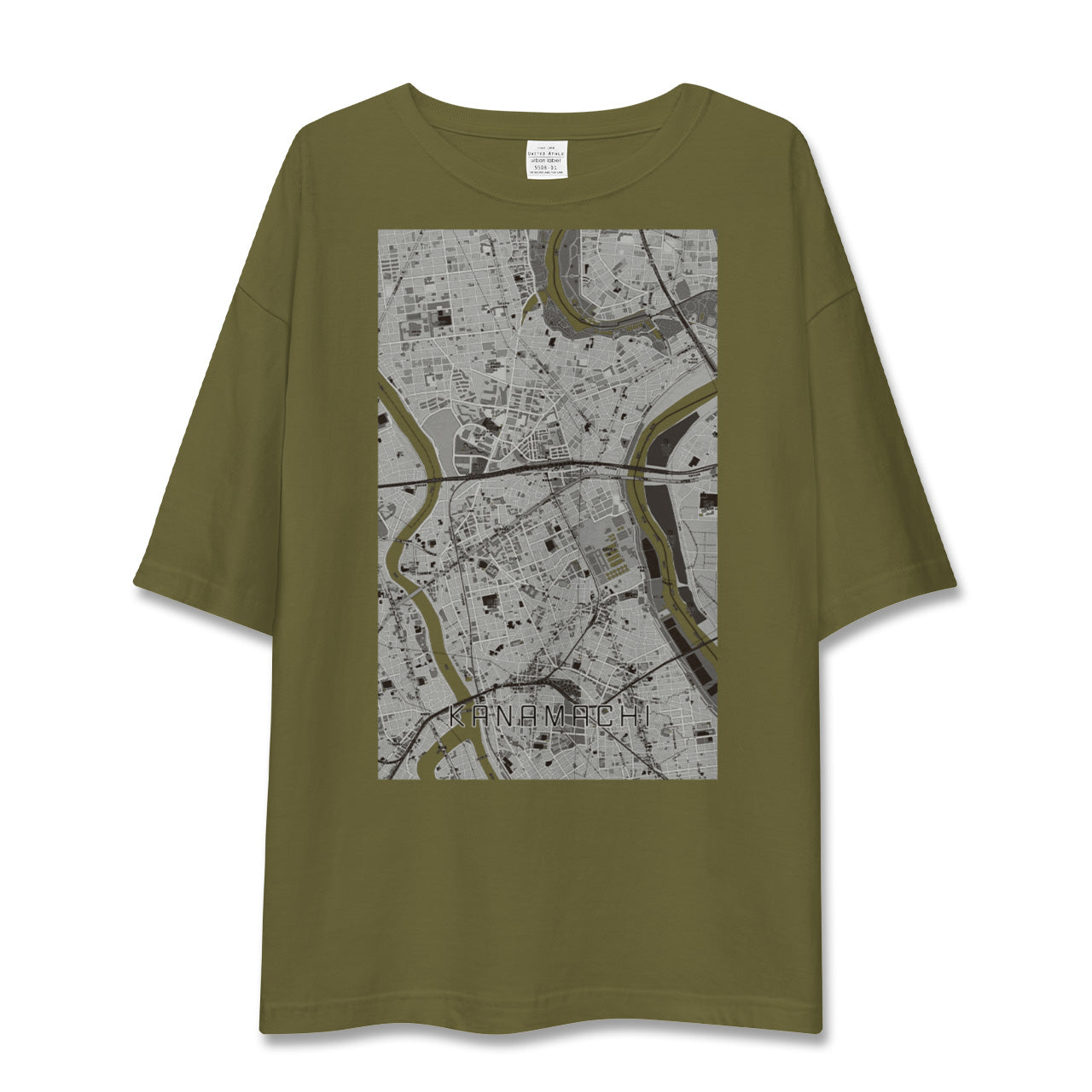 【金町(東京都)】地図柄ビッグシルエットTシャツ