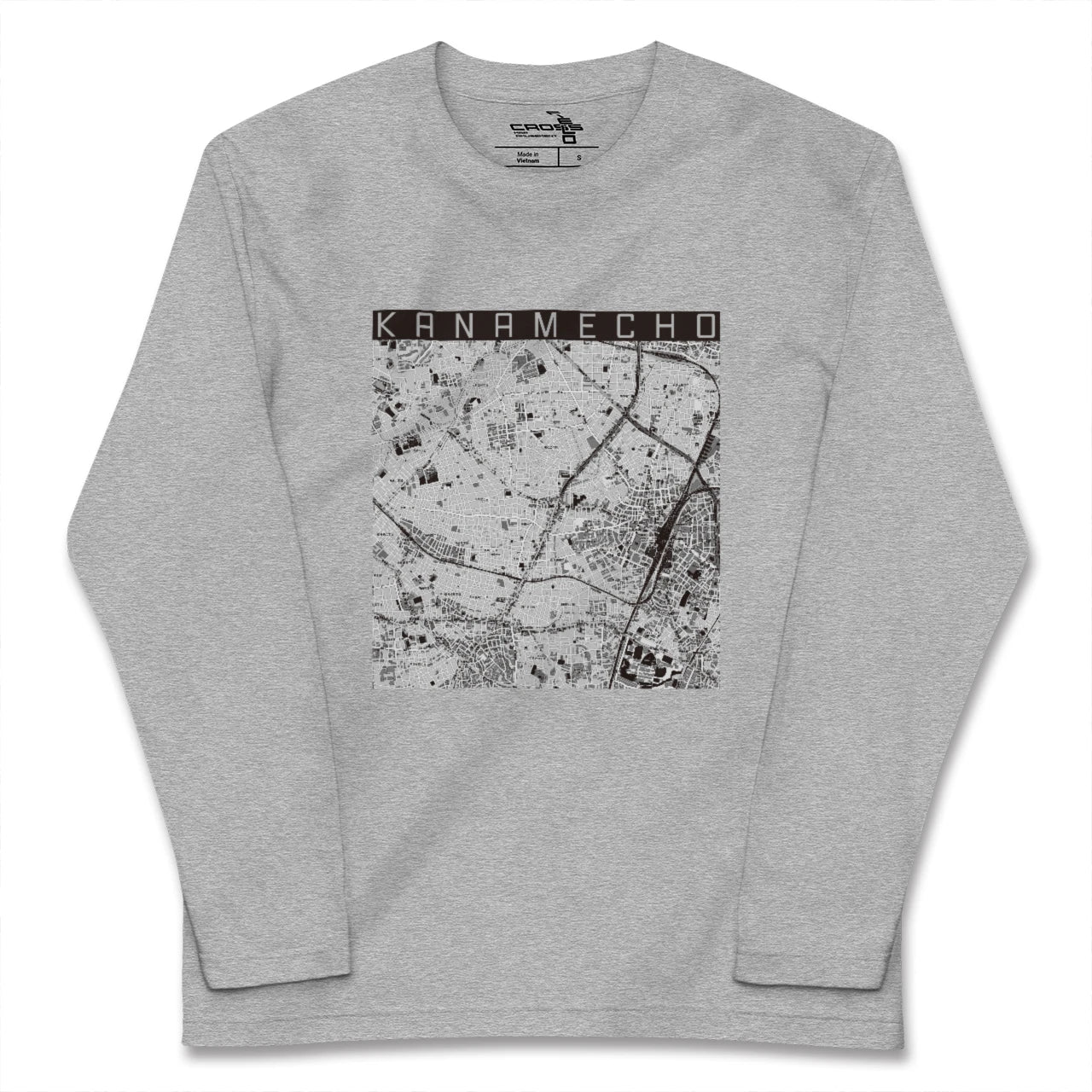 【要町(東京都)】地図柄ロングスリーブTシャツ