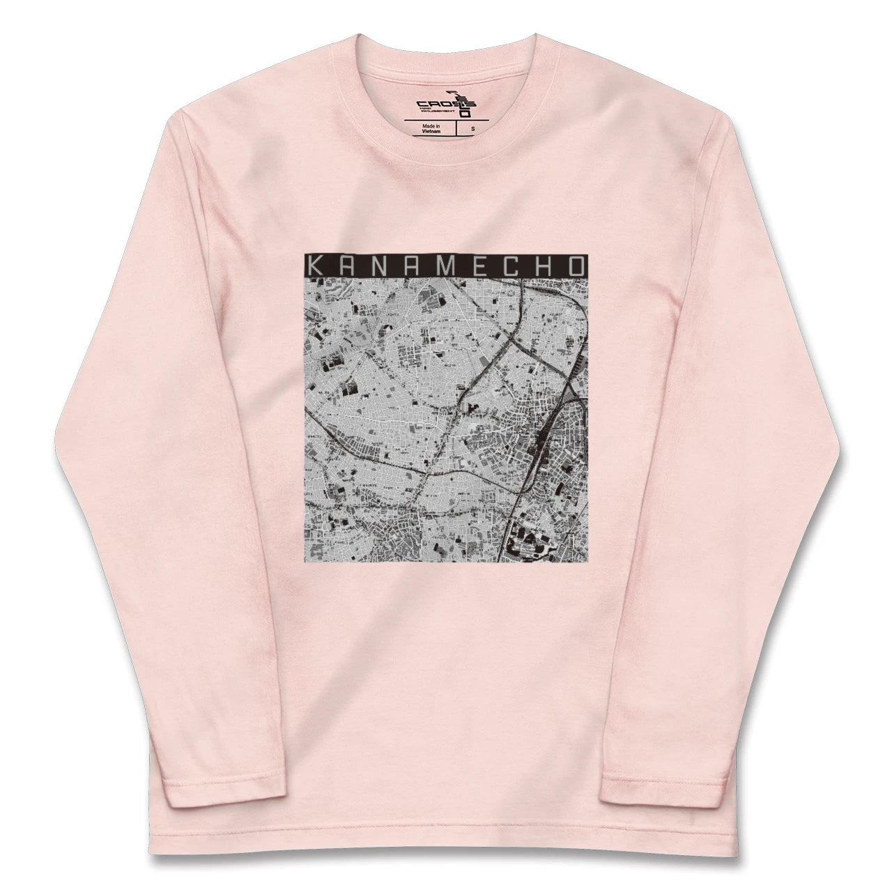 【要町(東京都)】地図柄ロングスリーブTシャツ