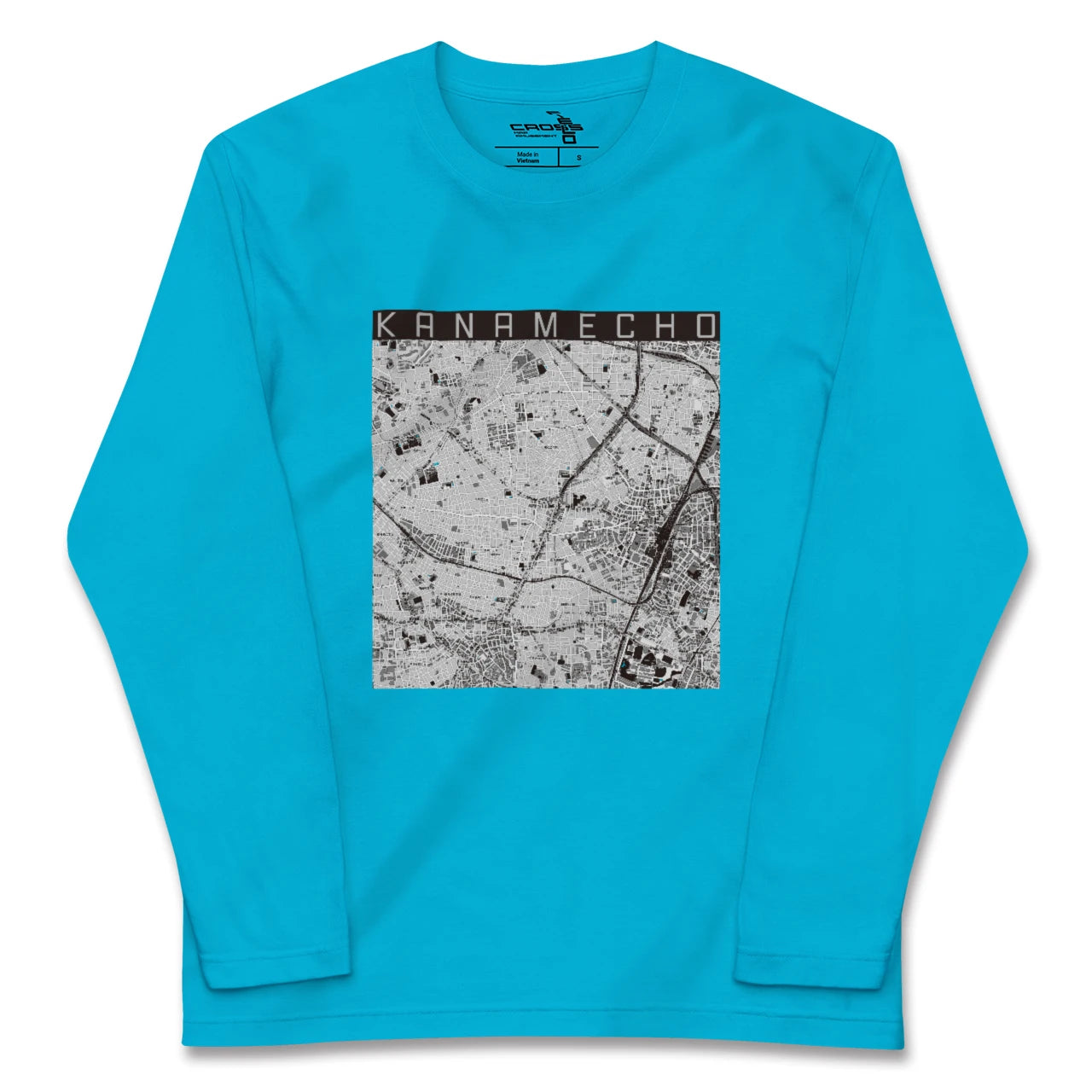 【要町(東京都)】地図柄ロングスリーブTシャツ