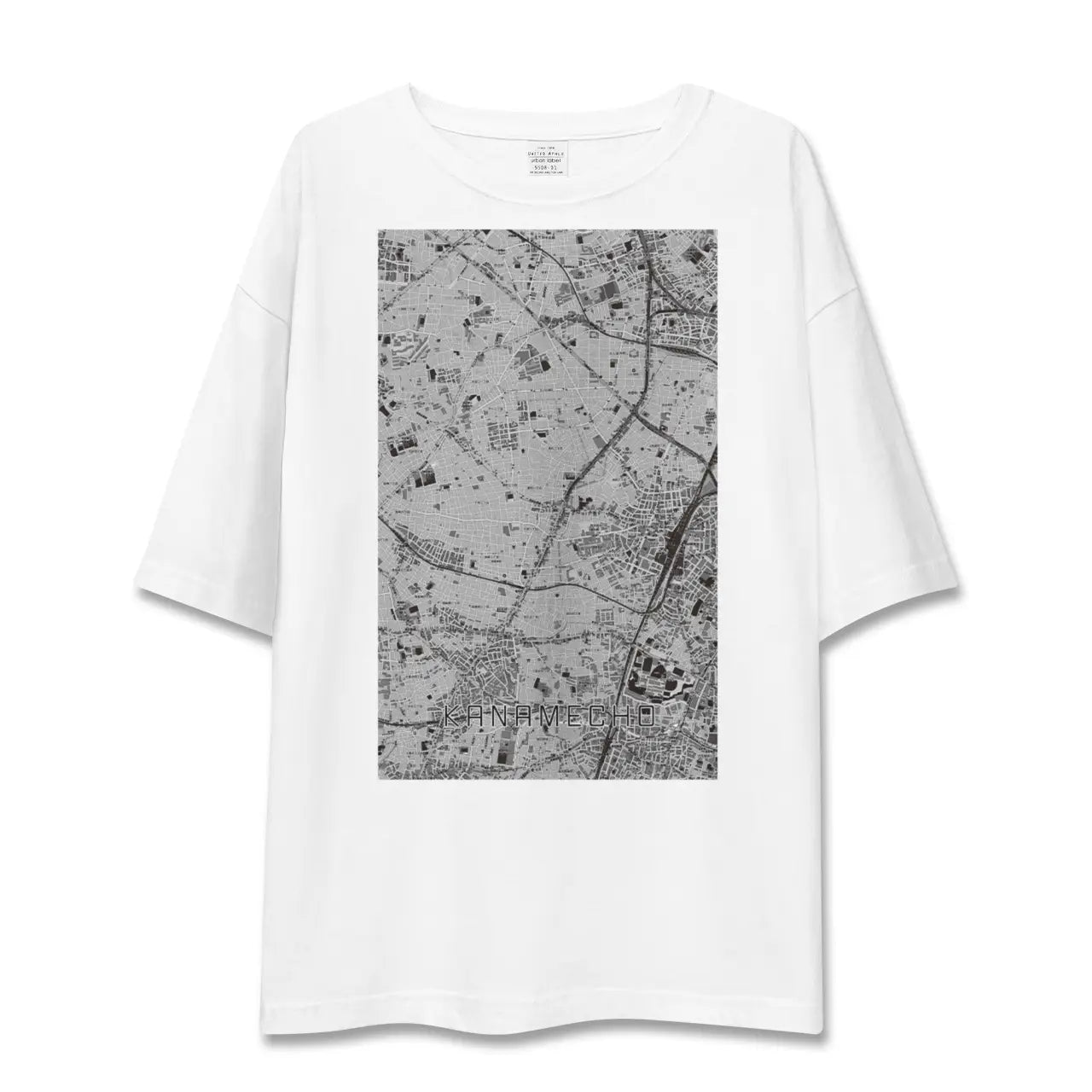 【要町(東京都)】地図柄ビッグシルエットTシャツ