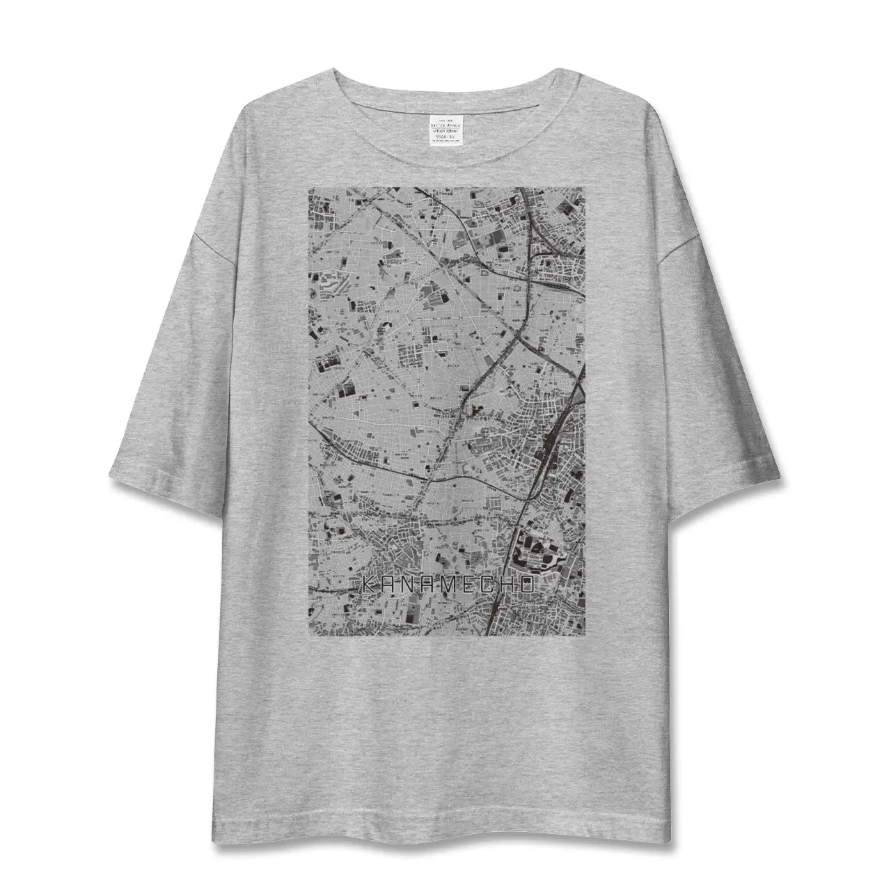 【要町(東京都)】地図柄ビッグシルエットTシャツ