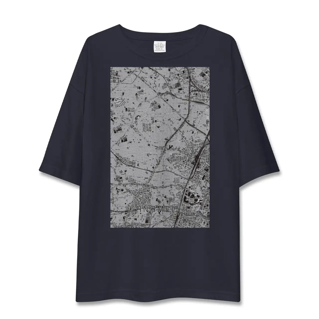 【要町(東京都)】地図柄ビッグシルエットTシャツ