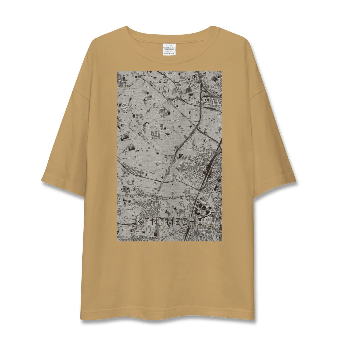 【要町(東京都)】地図柄ビッグシルエットTシャツ