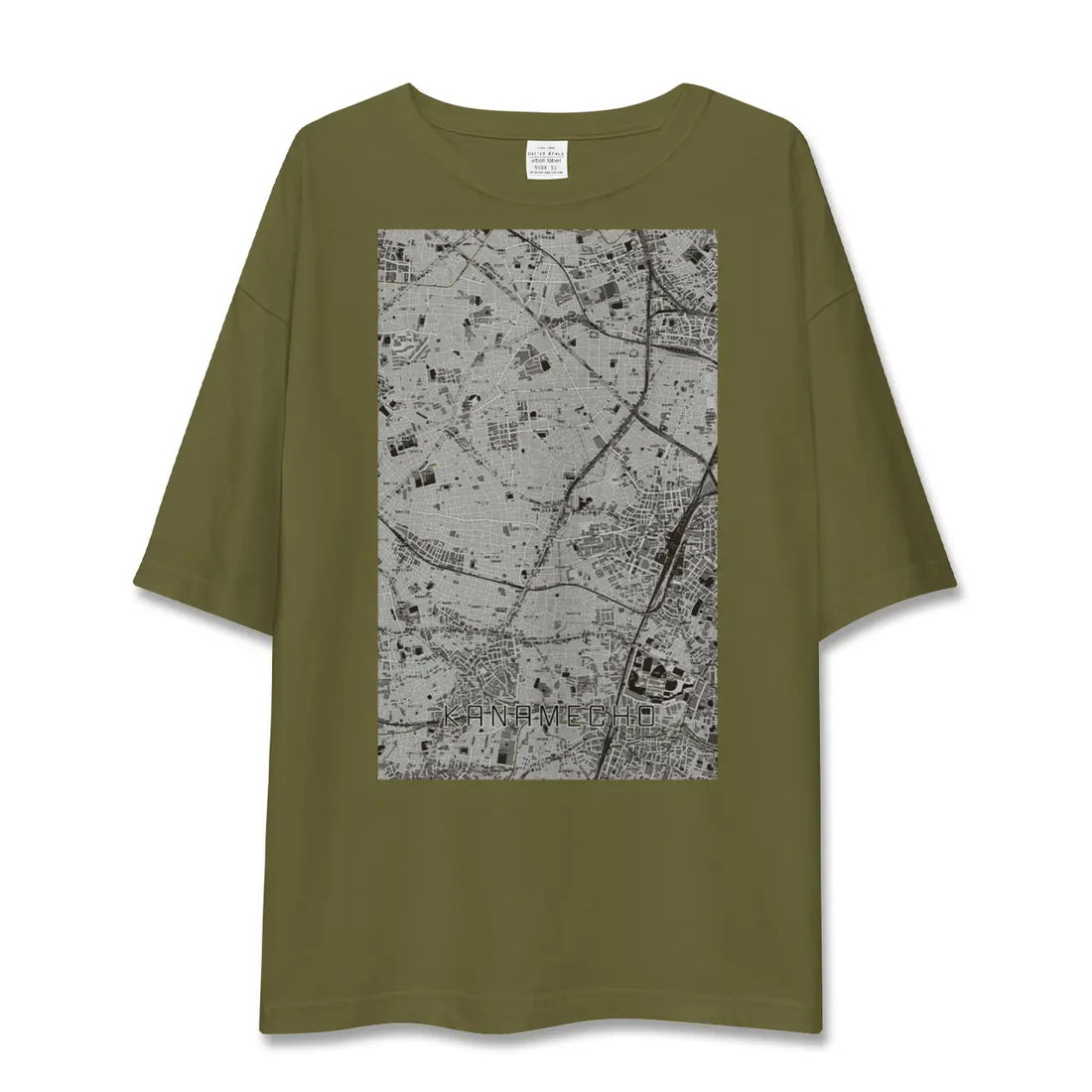 【要町(東京都)】地図柄ビッグシルエットTシャツ