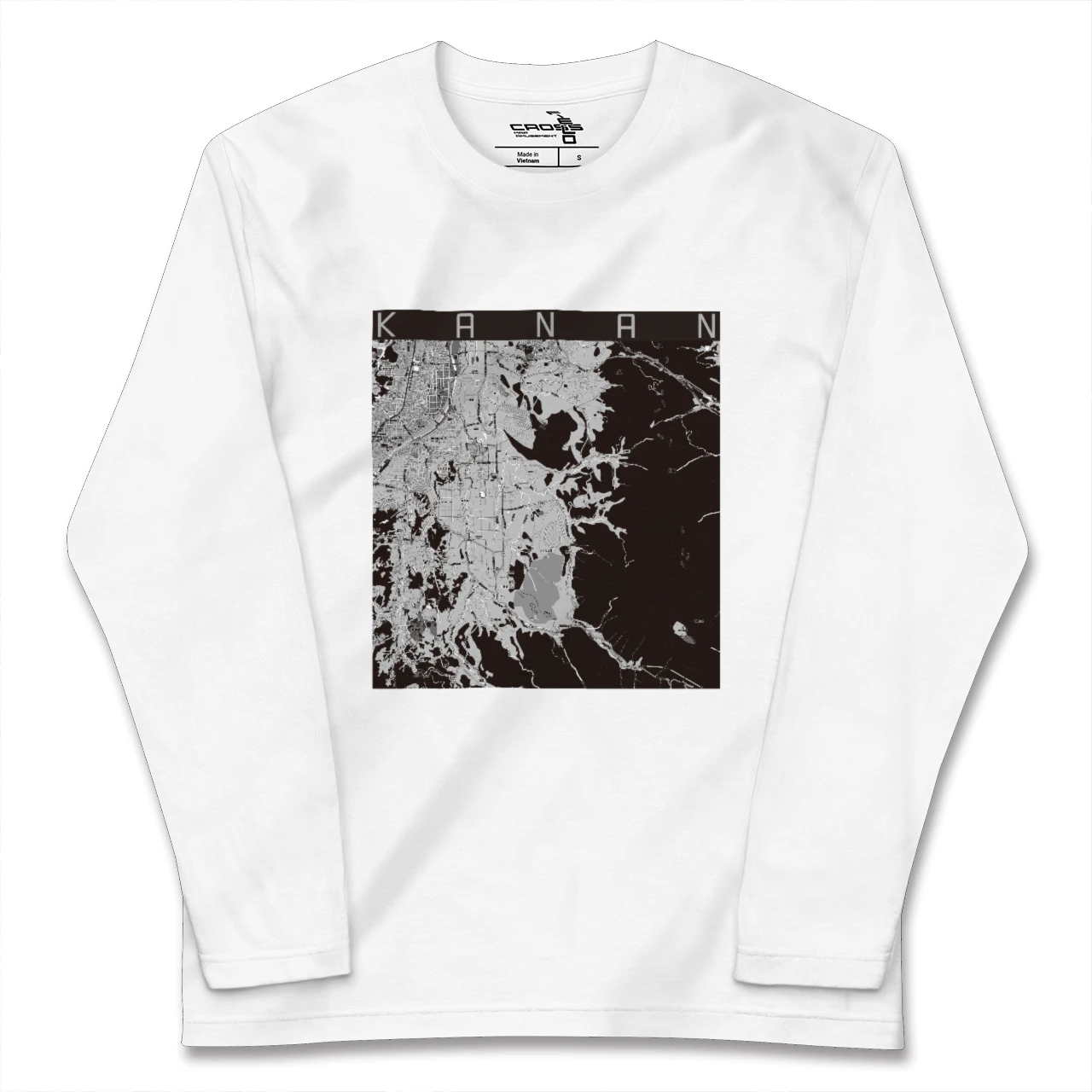 【河南(大阪府)】地図柄ロングスリーブTシャツ