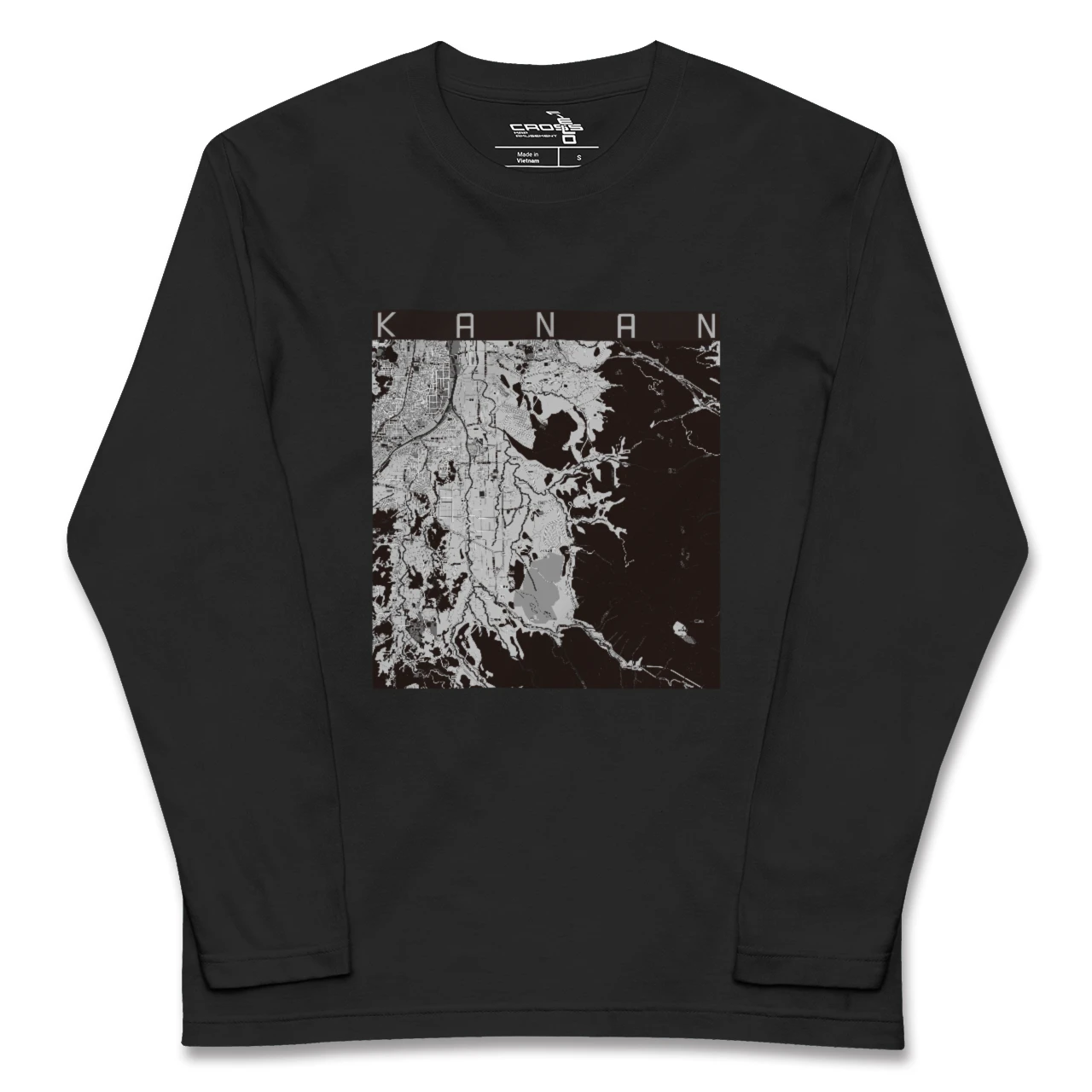 【河南(大阪府)】地図柄ロングスリーブTシャツ