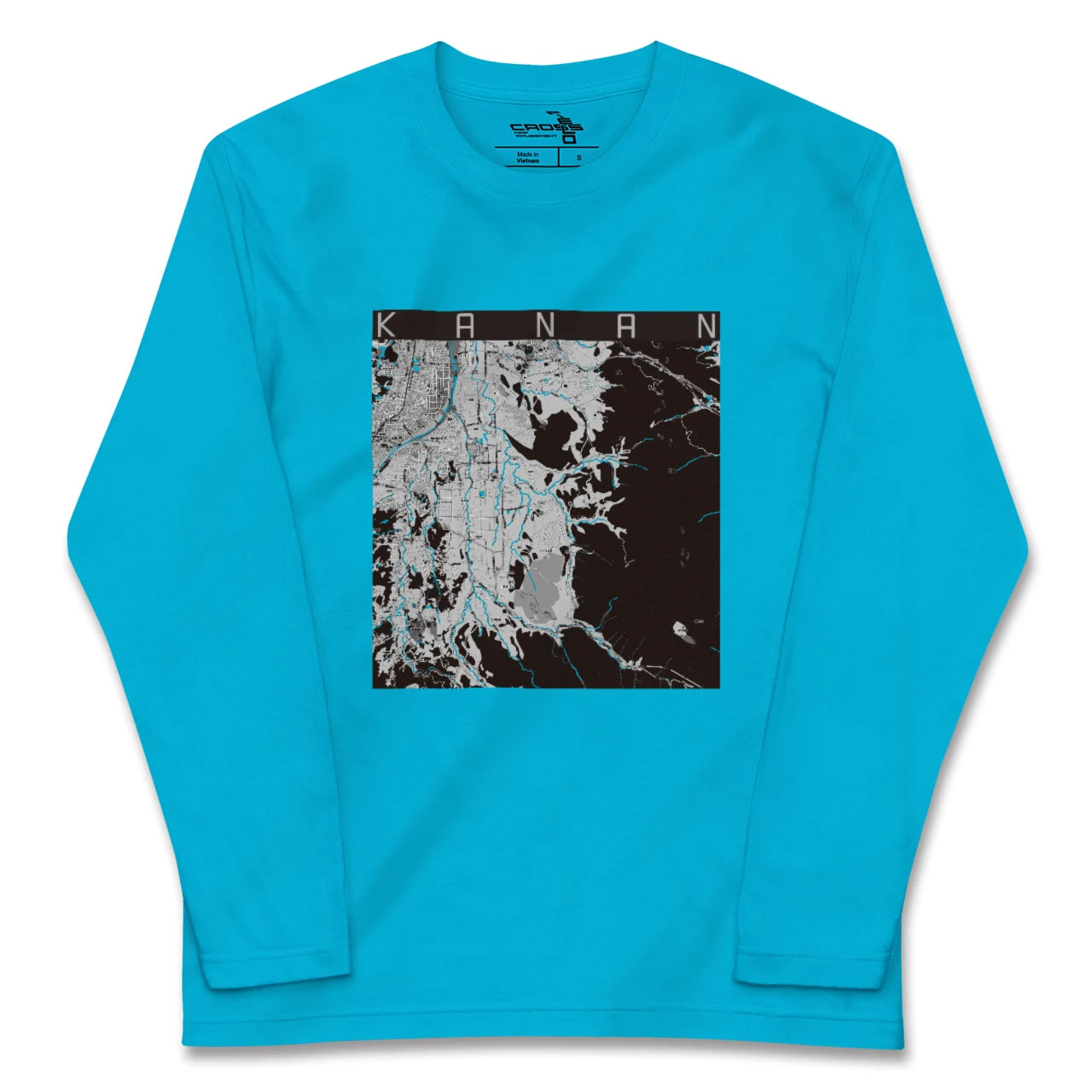 【河南(大阪府)】地図柄ロングスリーブTシャツ