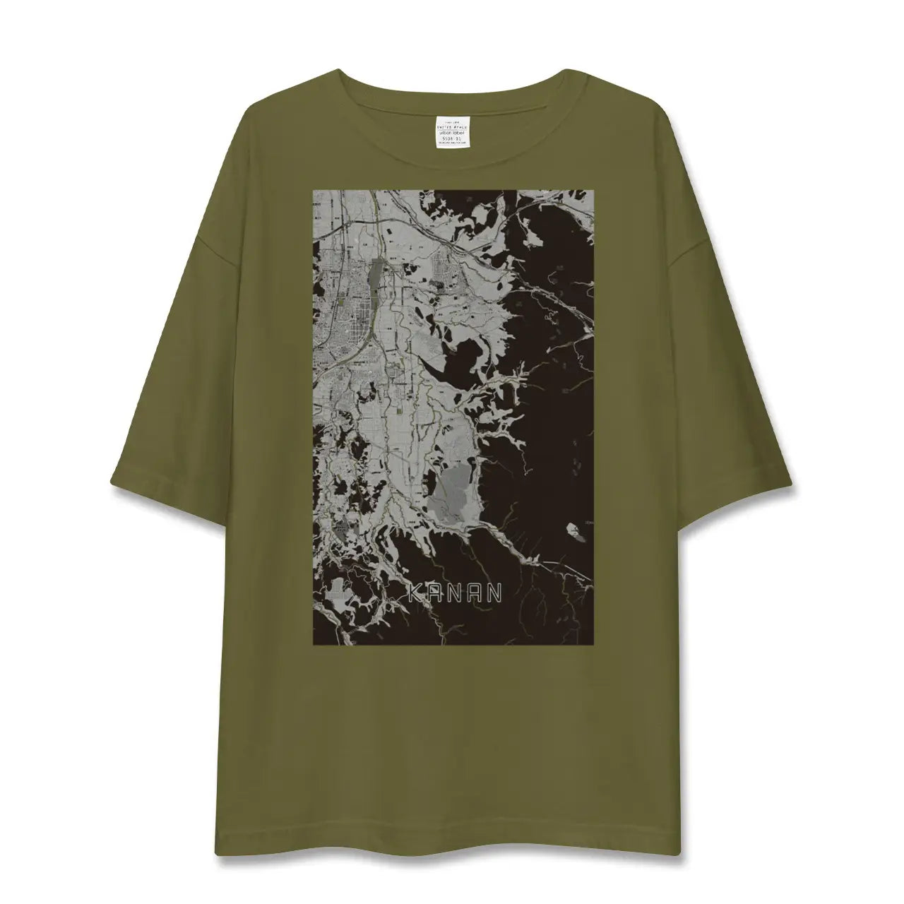 【河南(大阪府)】地図柄ビッグシルエットTシャツ